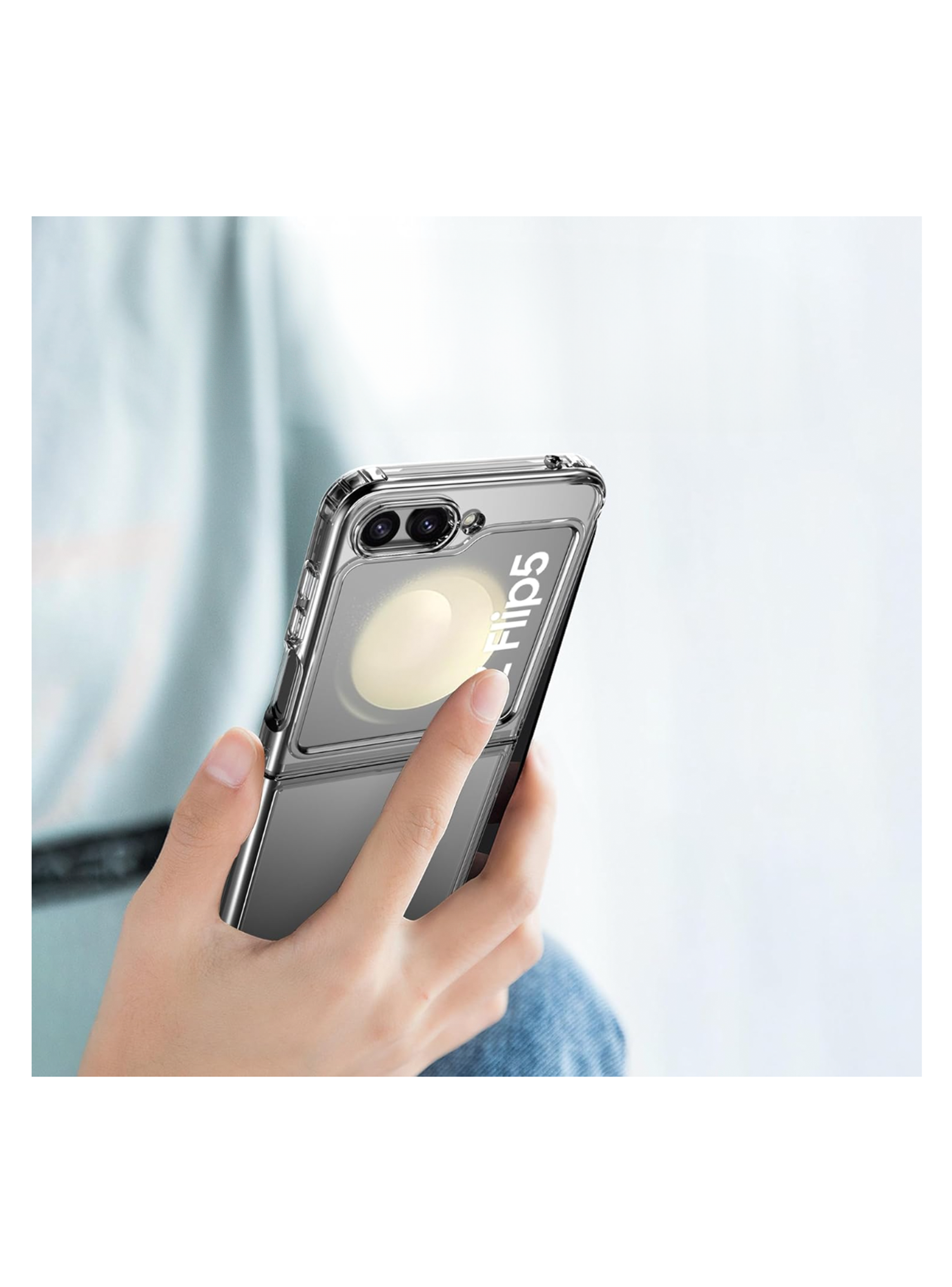 Carcasa Transparente Para Samsung Galaxy ZFlip 7fe 5g-2