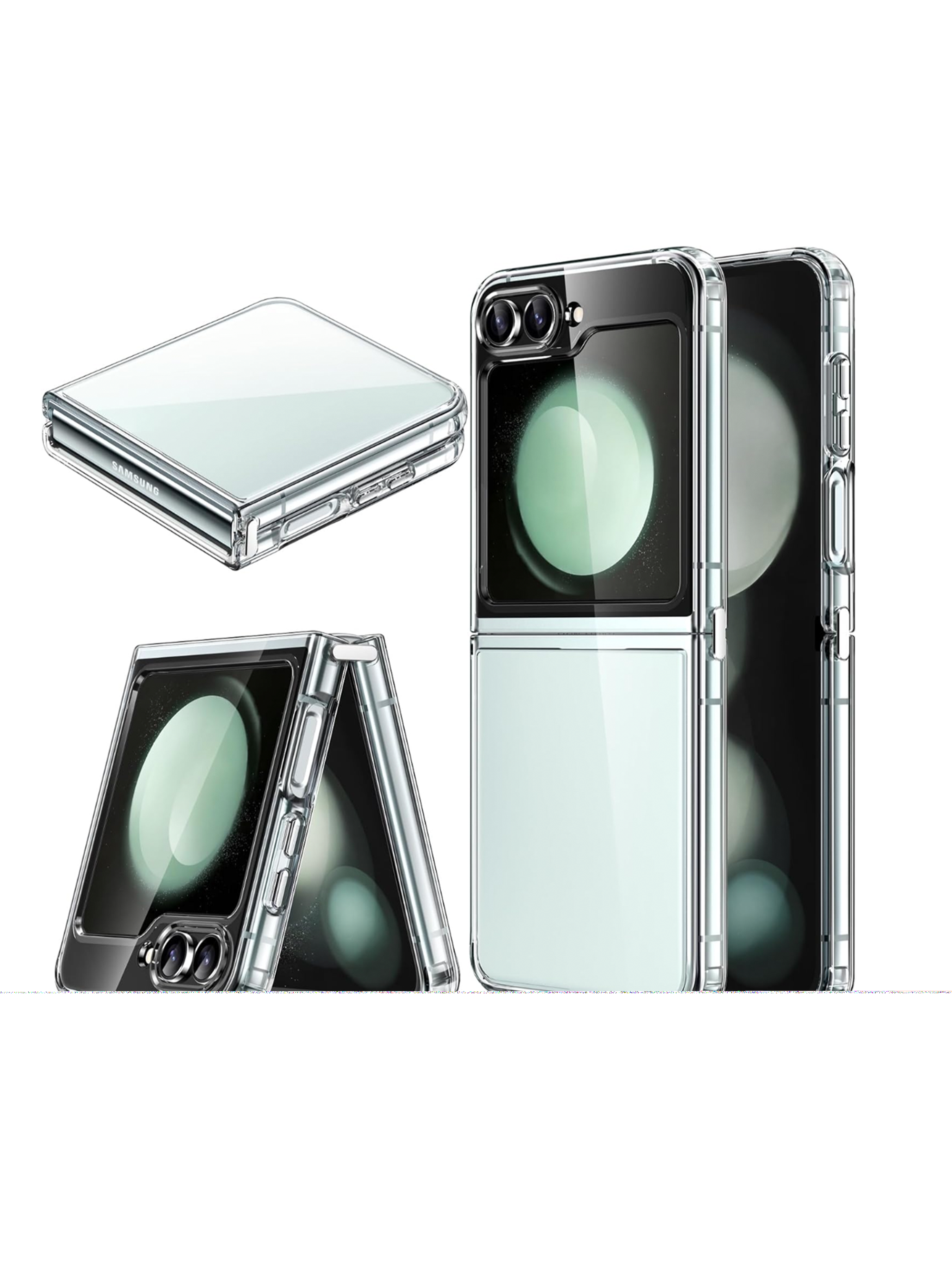 Carcasa Transparente Para Samsung Galaxy ZFlip 7fe 5g-4