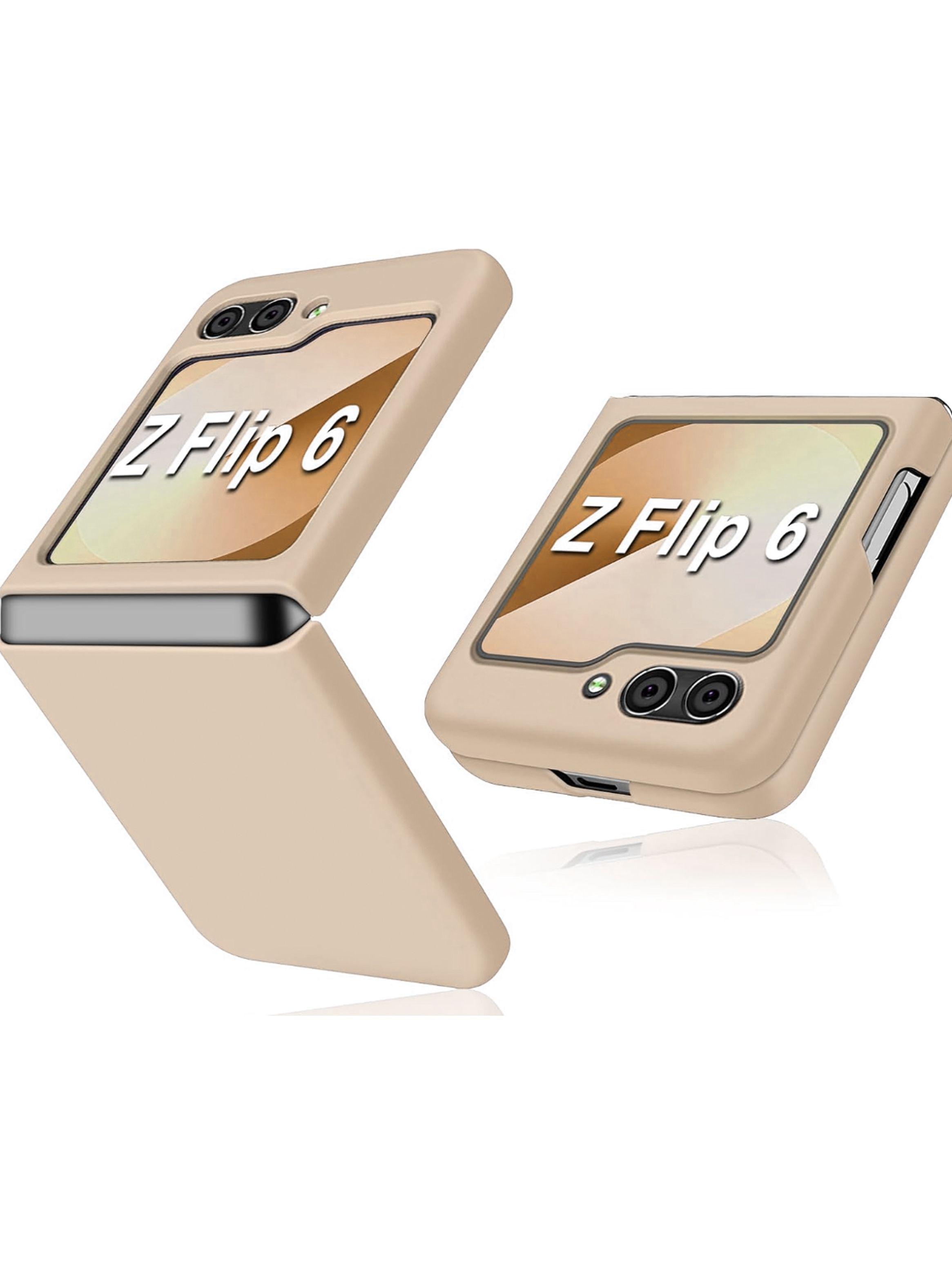 Carcasa Para Samsung Z Flip  6 Goma Crema-0