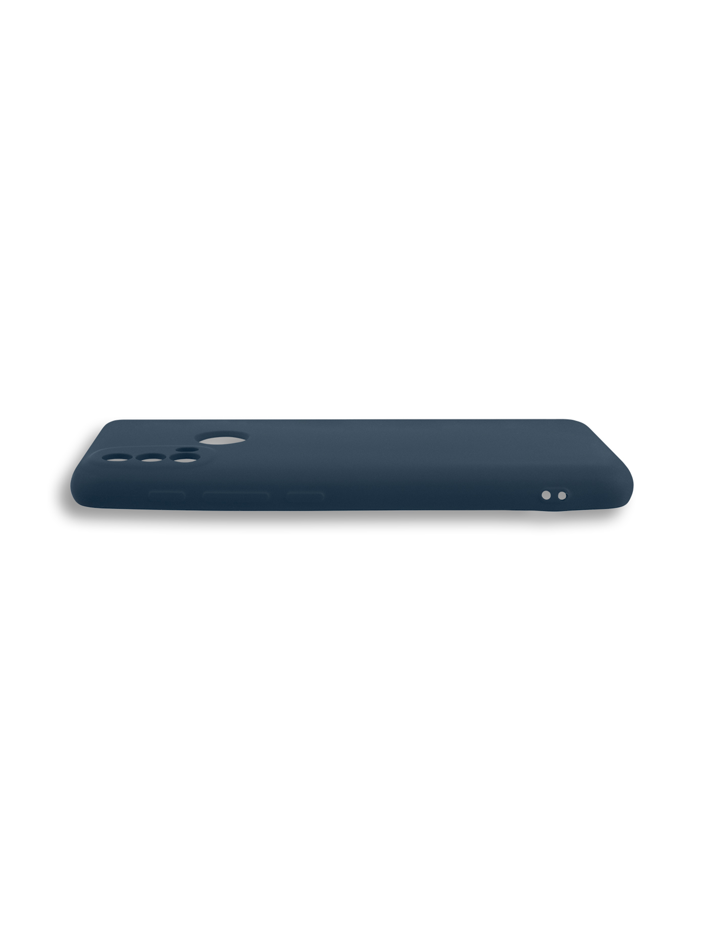 Carcasa Para Motorola E30 / E40 Goma Azul Oscuro-3