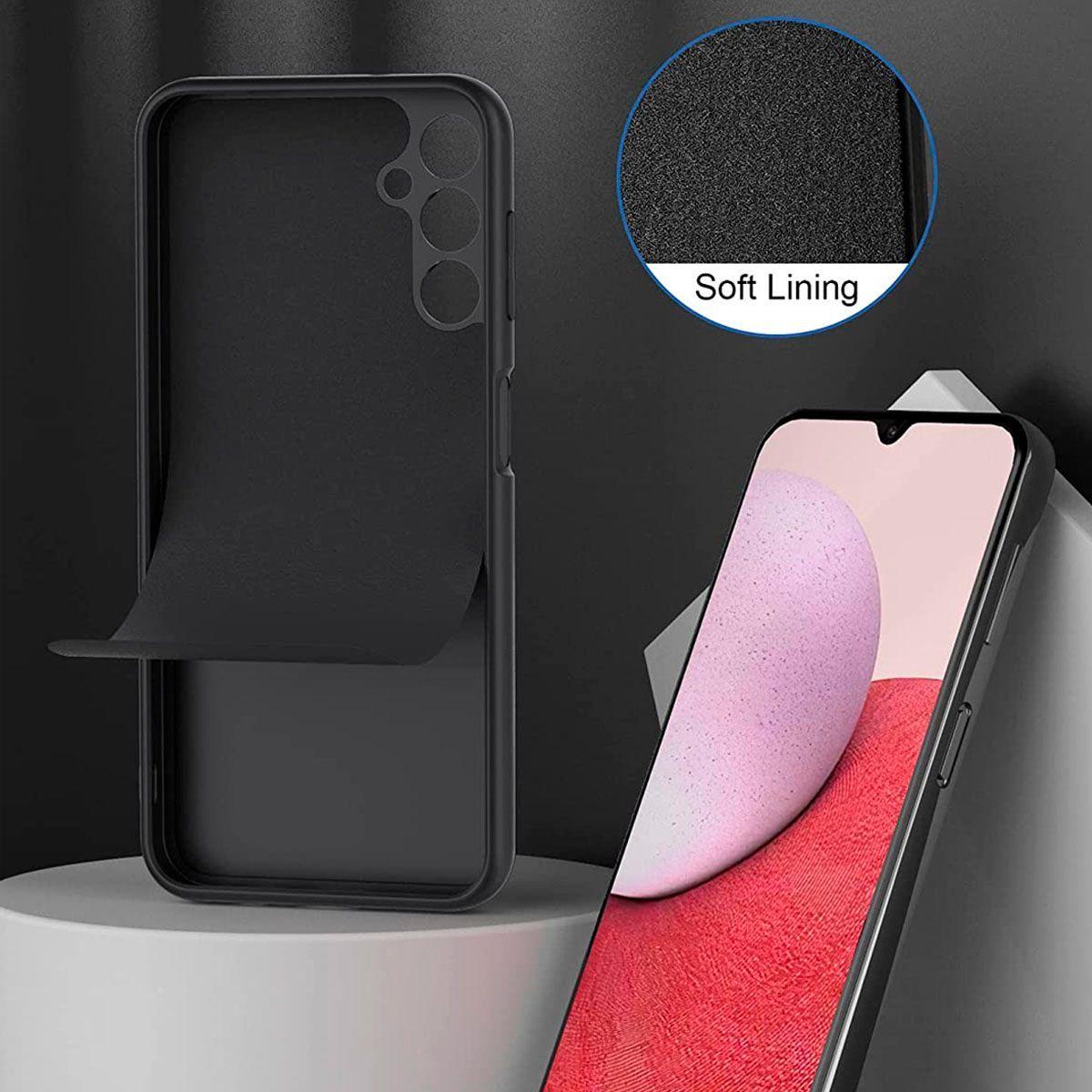 Carcasa Para Samsung A14 Goma Color Fucsia-2