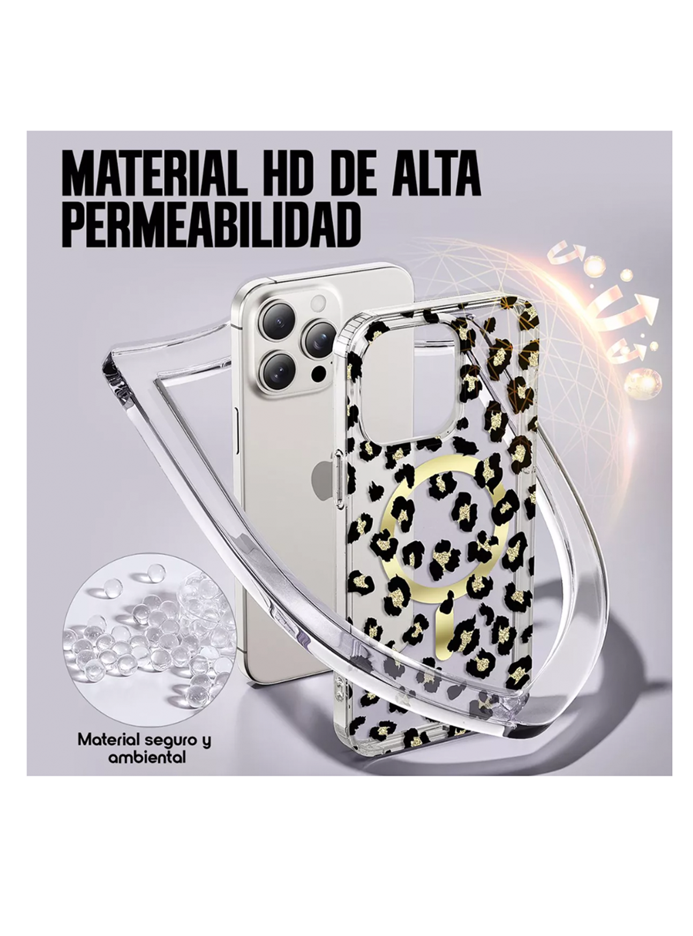 Carcasa Funda Animal Print Leopardo Para iPhone 16 pro-4