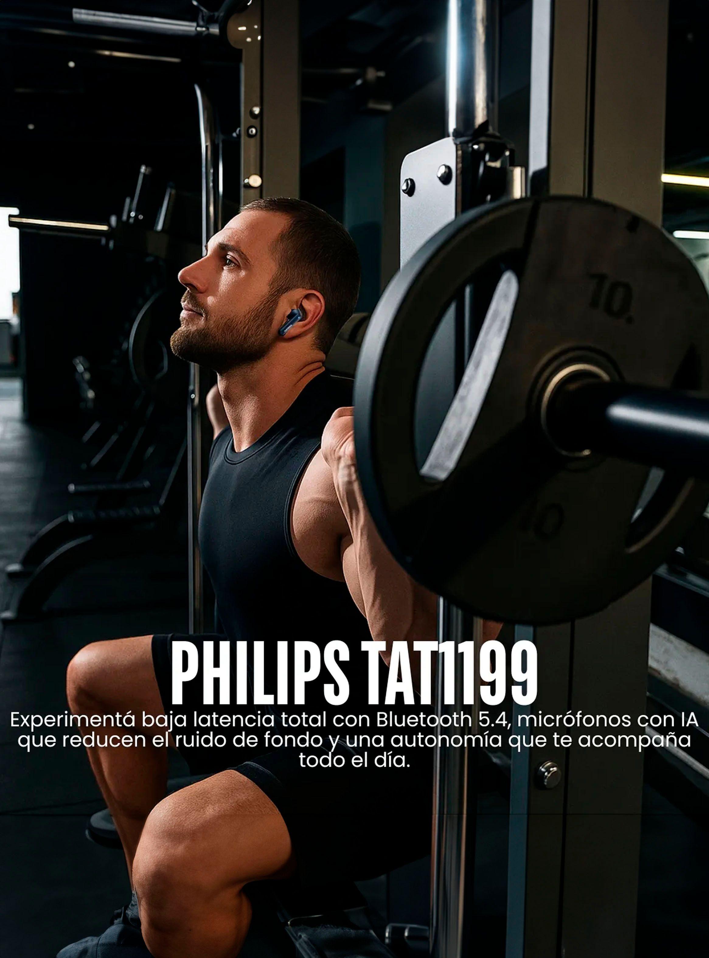 Audifonos Inalambricos Bluetooth Philips TAT1199 18hr Blanco-3