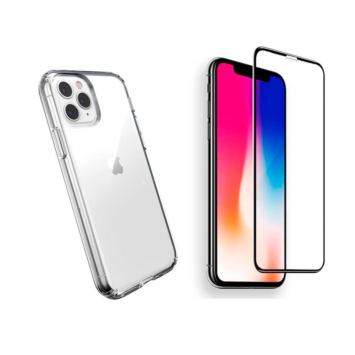 Pack Carcasa Para iPhone 13 Pro Max Transparente + Lamina-0