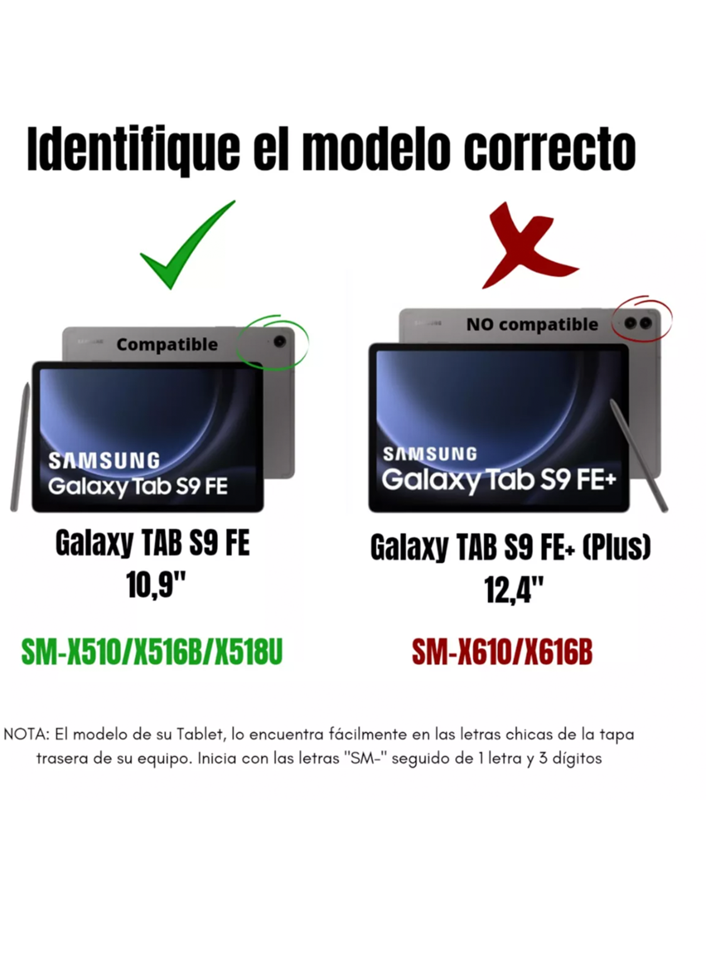 Funda Con Teclado Español Para Samsung Tab S9 Fe 10.9-1