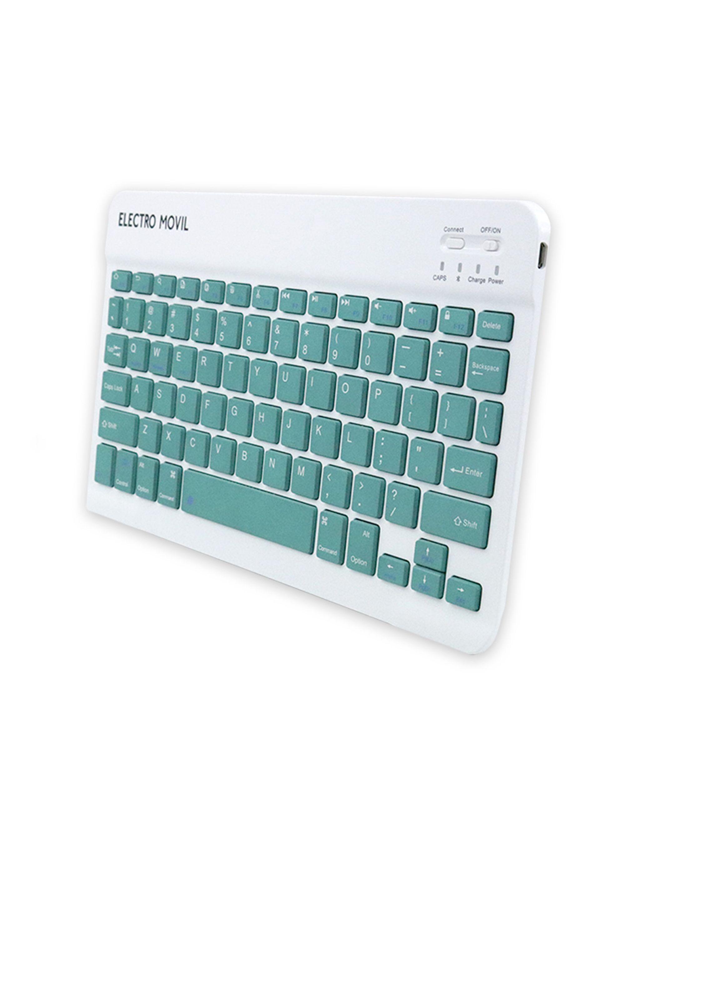 Kit Teclado Mouse Inalambricos Bluetooth Verde-5