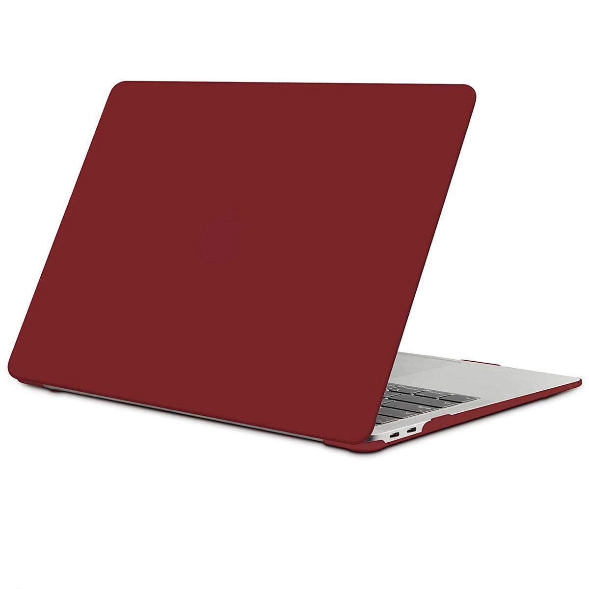 Carcasa Para Macbook Air 13" A1369/A1466 Rojo Oscuro-0