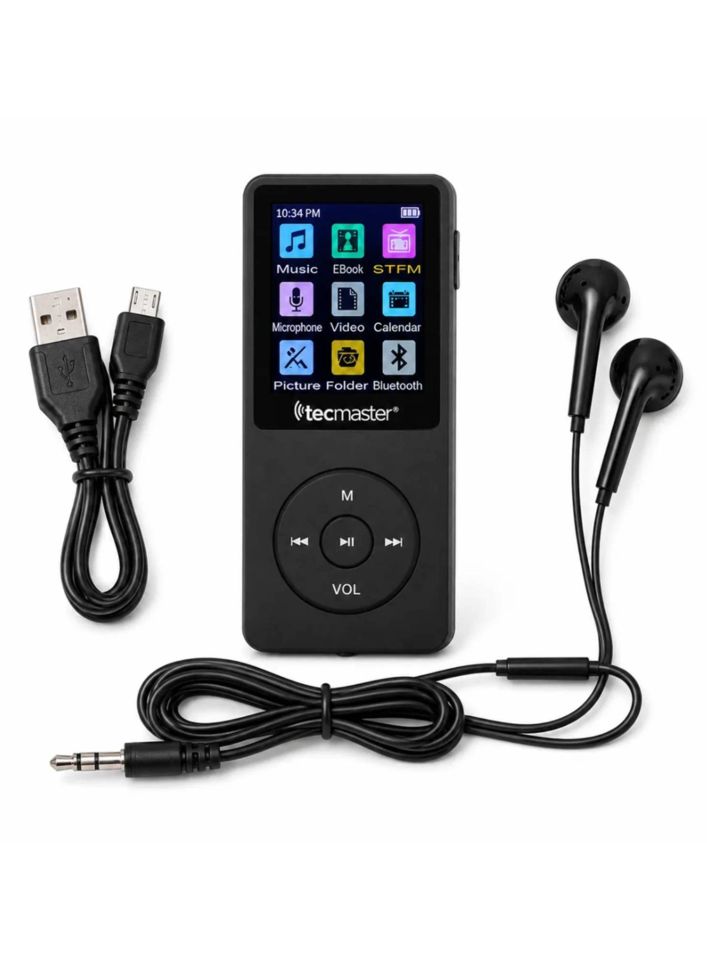 Reproductor MP3 Bluetooth 16GB Con Altavoz FM-5