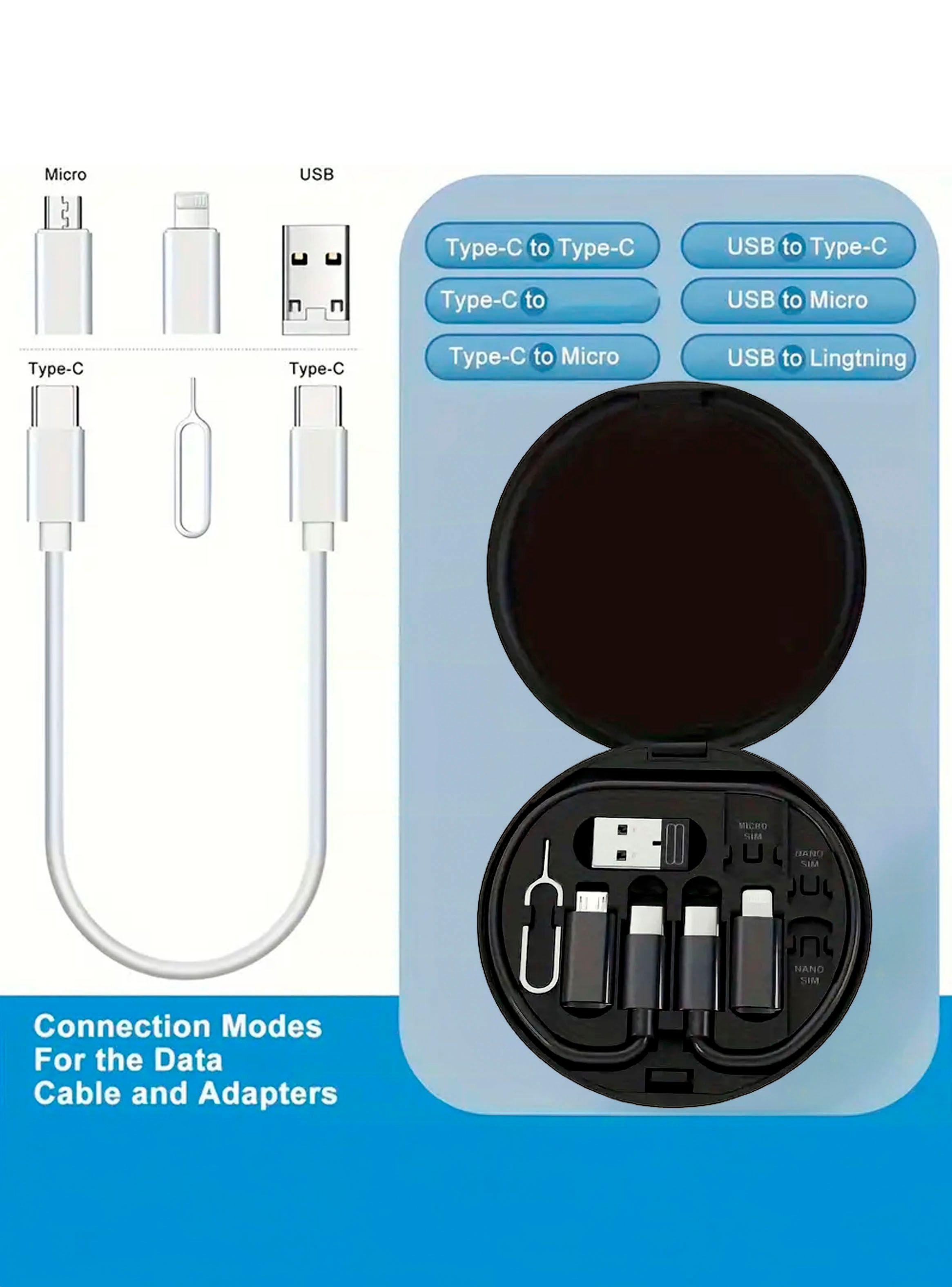 Kit 6 En 1 Adaptador OTG USB C/ Micro/ Compatible Con iPhone-2