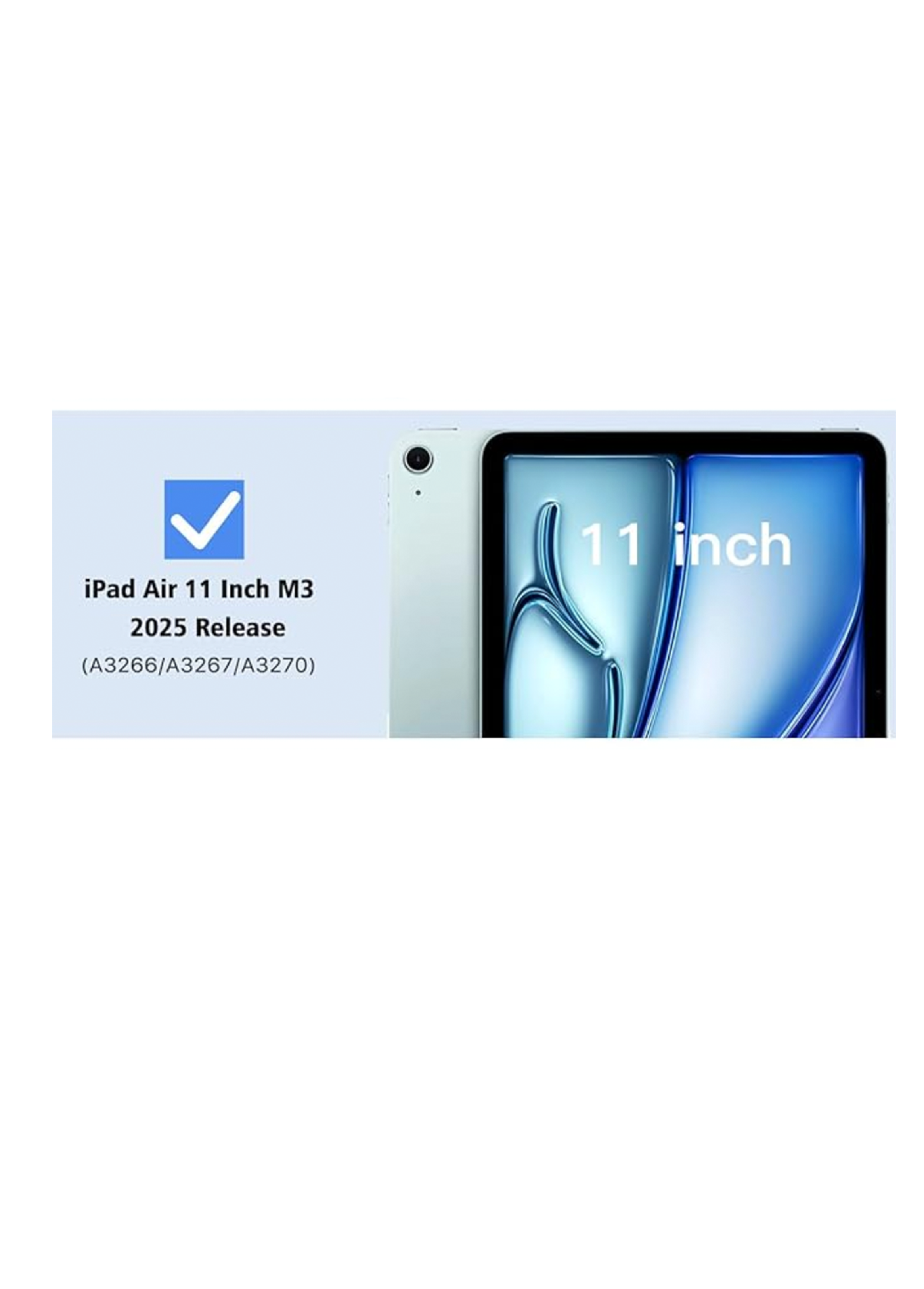 Funda Armadura 360 lamina Vidrio Para iPad Air 11 M3-2