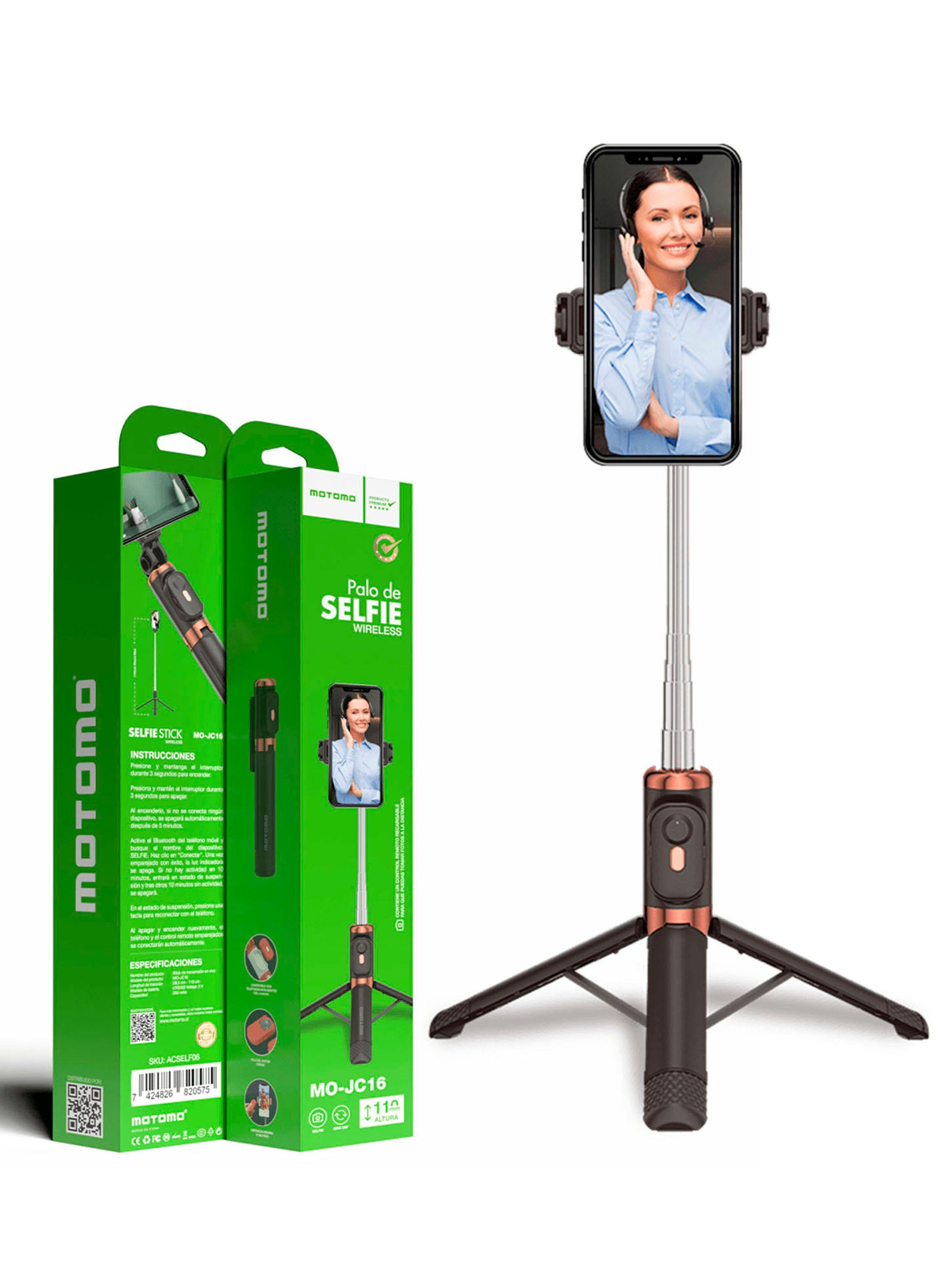 Baston Selfie Con Tripode Y Control Bluetooth 1m10cm MO-JC16-2