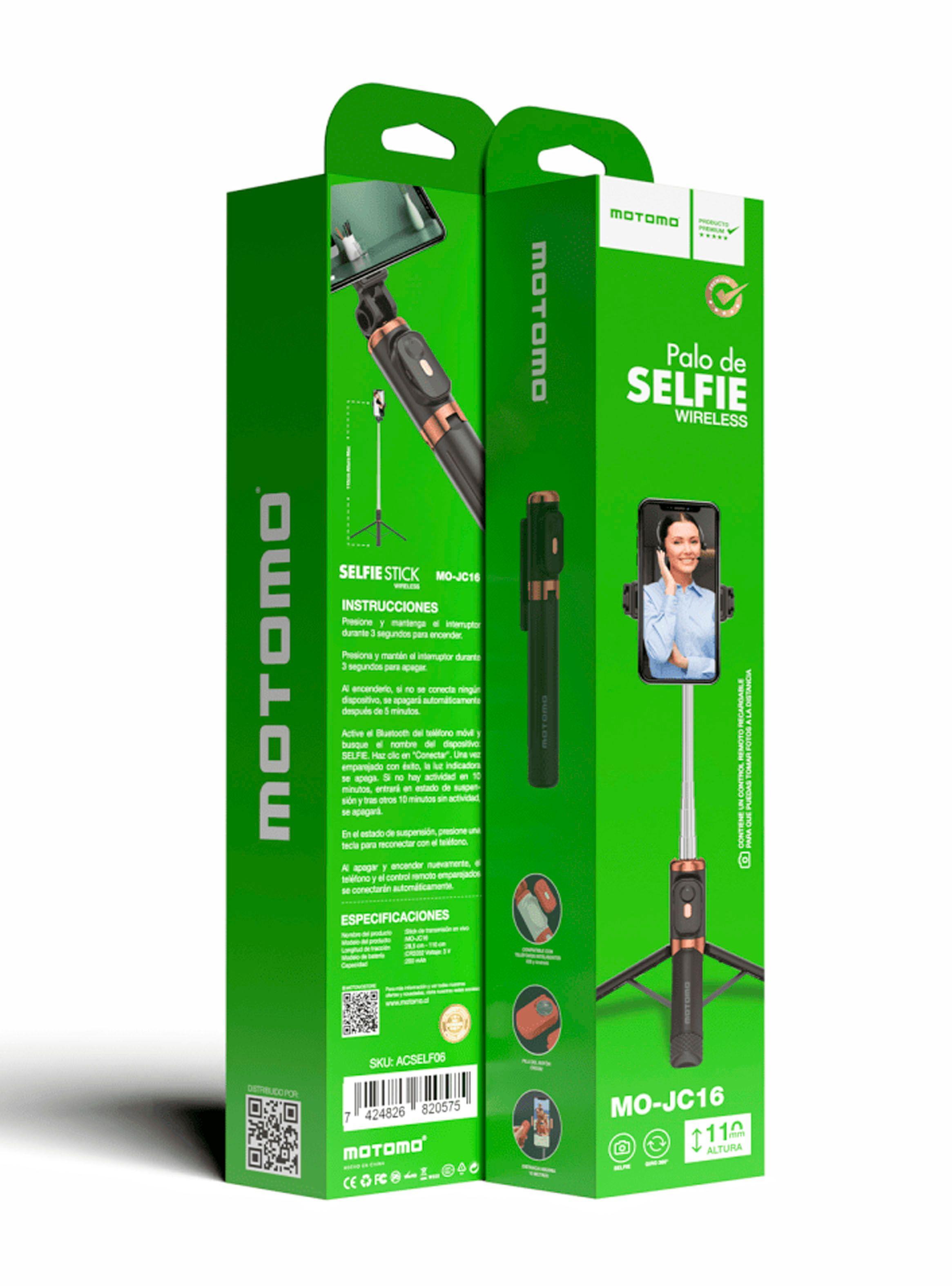 Baston Selfie Con Tripode Y Control Bluetooth 1m10cm MO-JC16-3