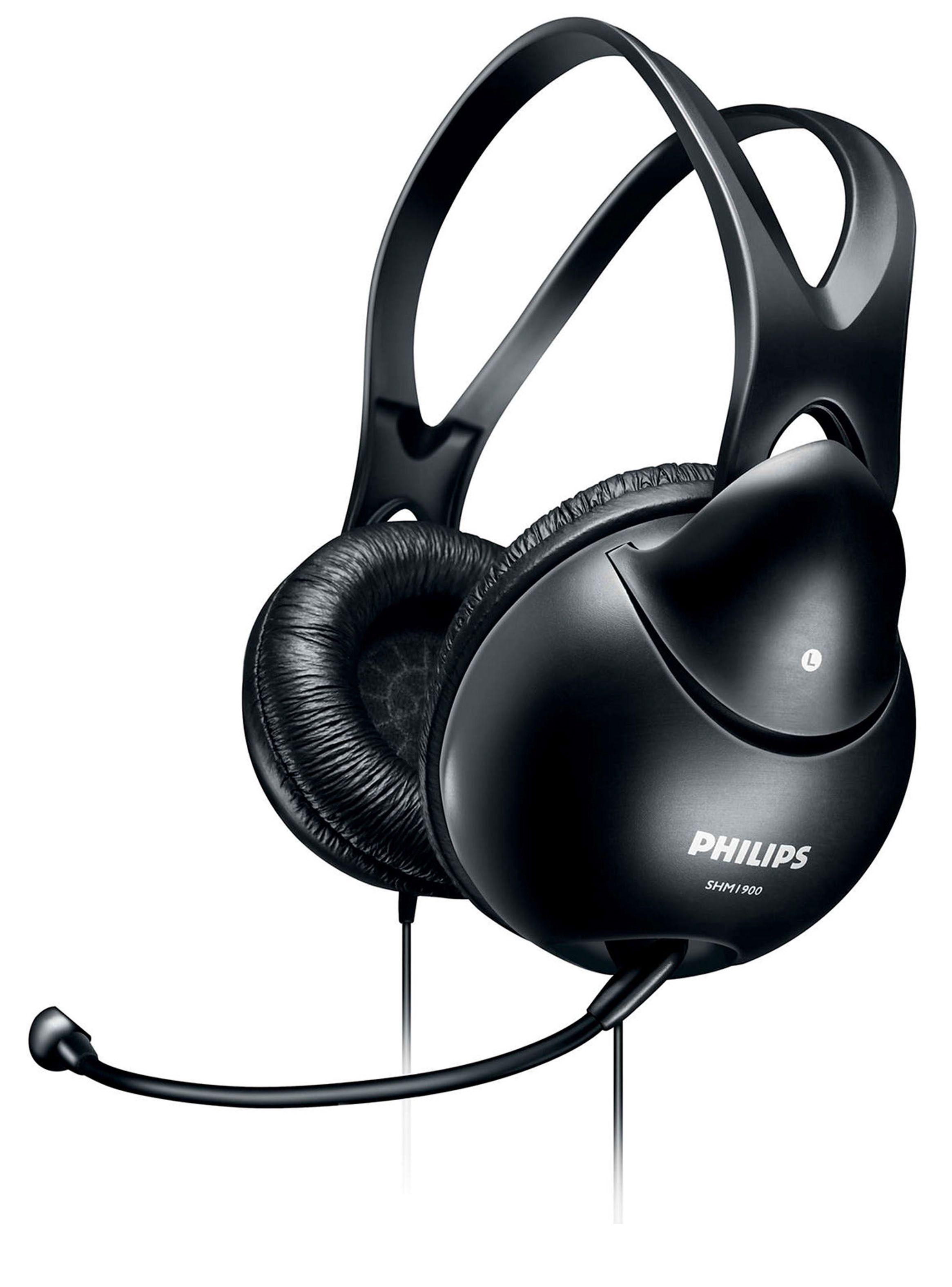 Audífonos Alambicó Microfono Philips SHM1900 negro-3