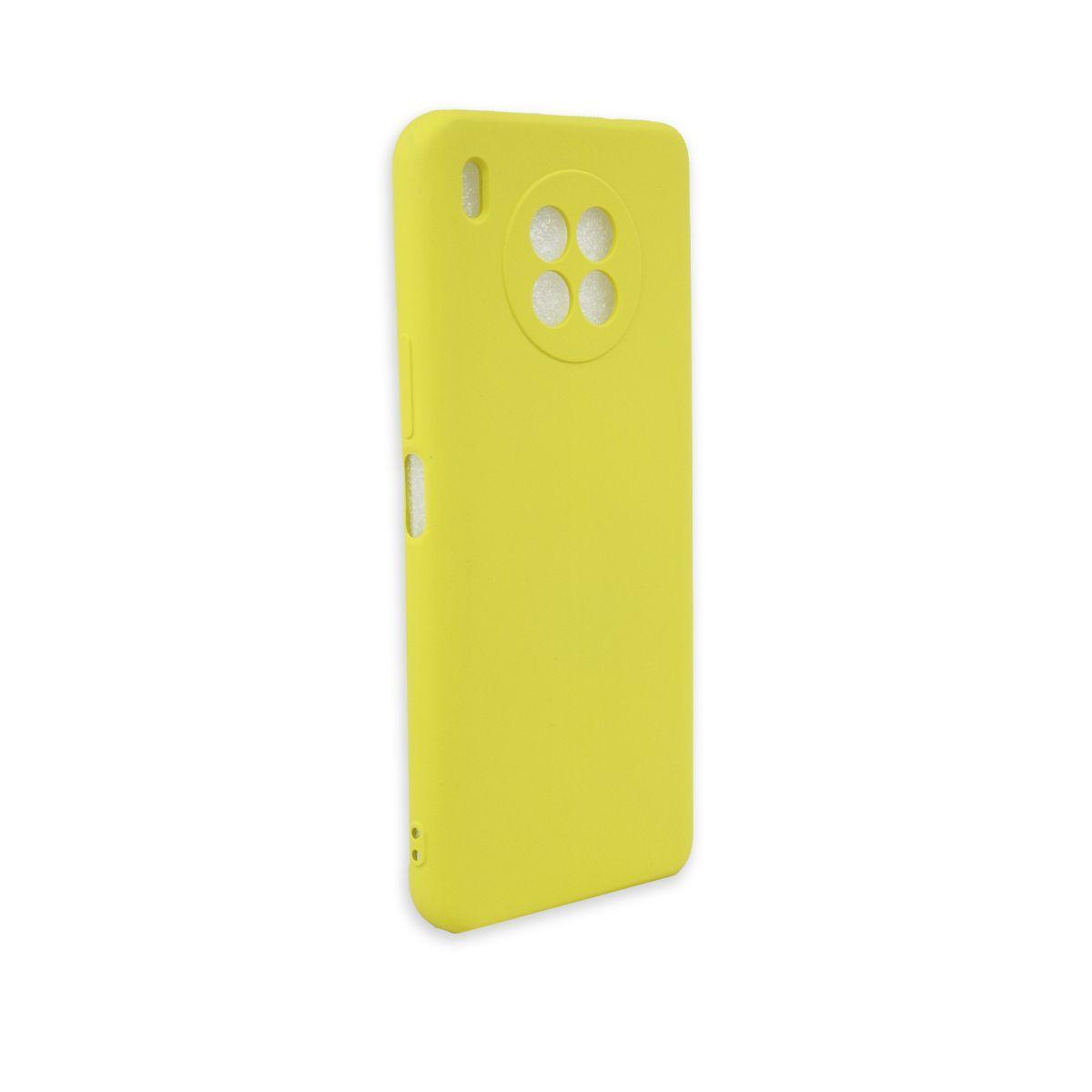 Carcasa Para Huawei Nova 8i Goma Amarillo-1