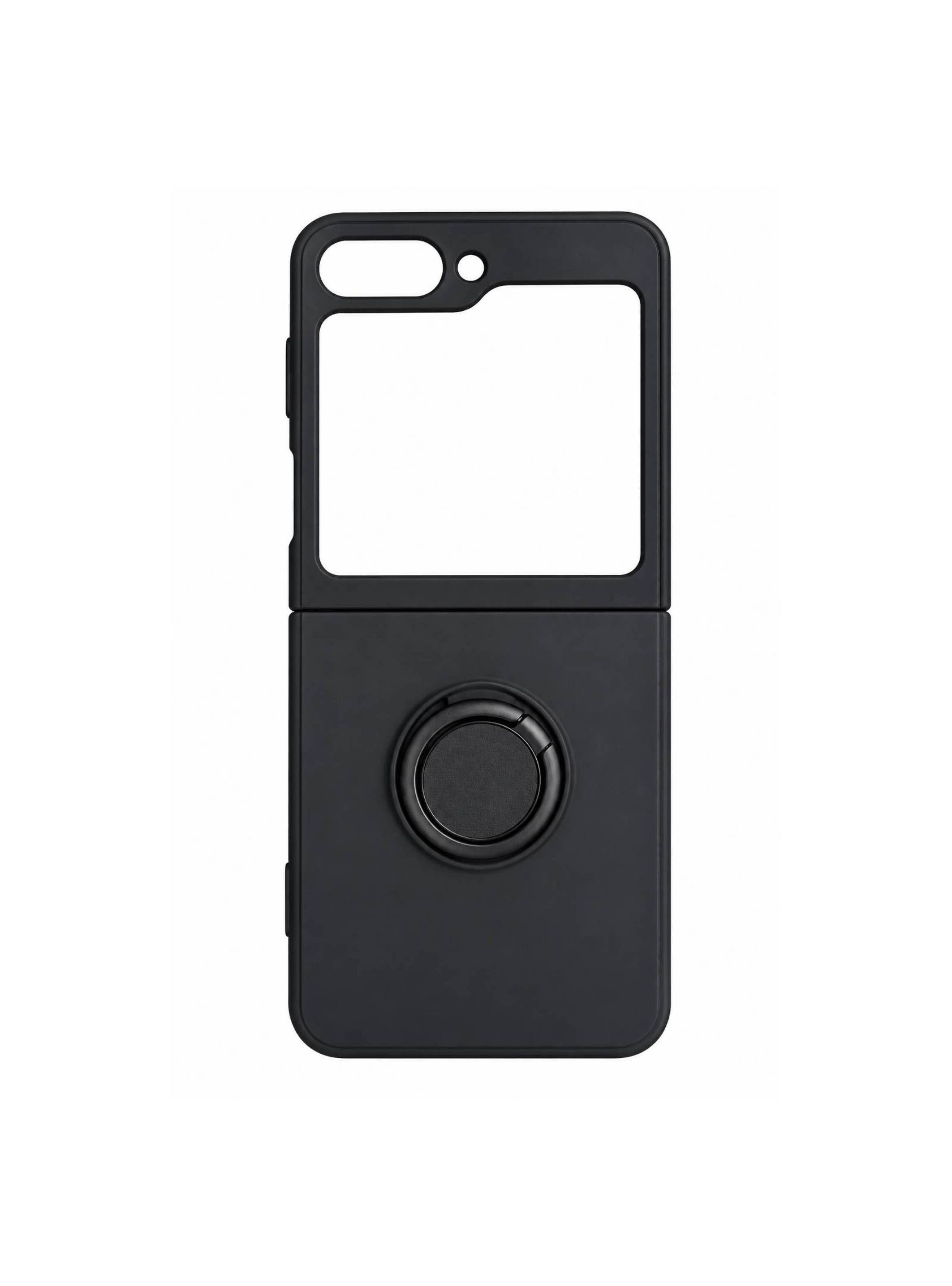 Carcasa Para Samsung Z Flip 5 Goma Negro-0