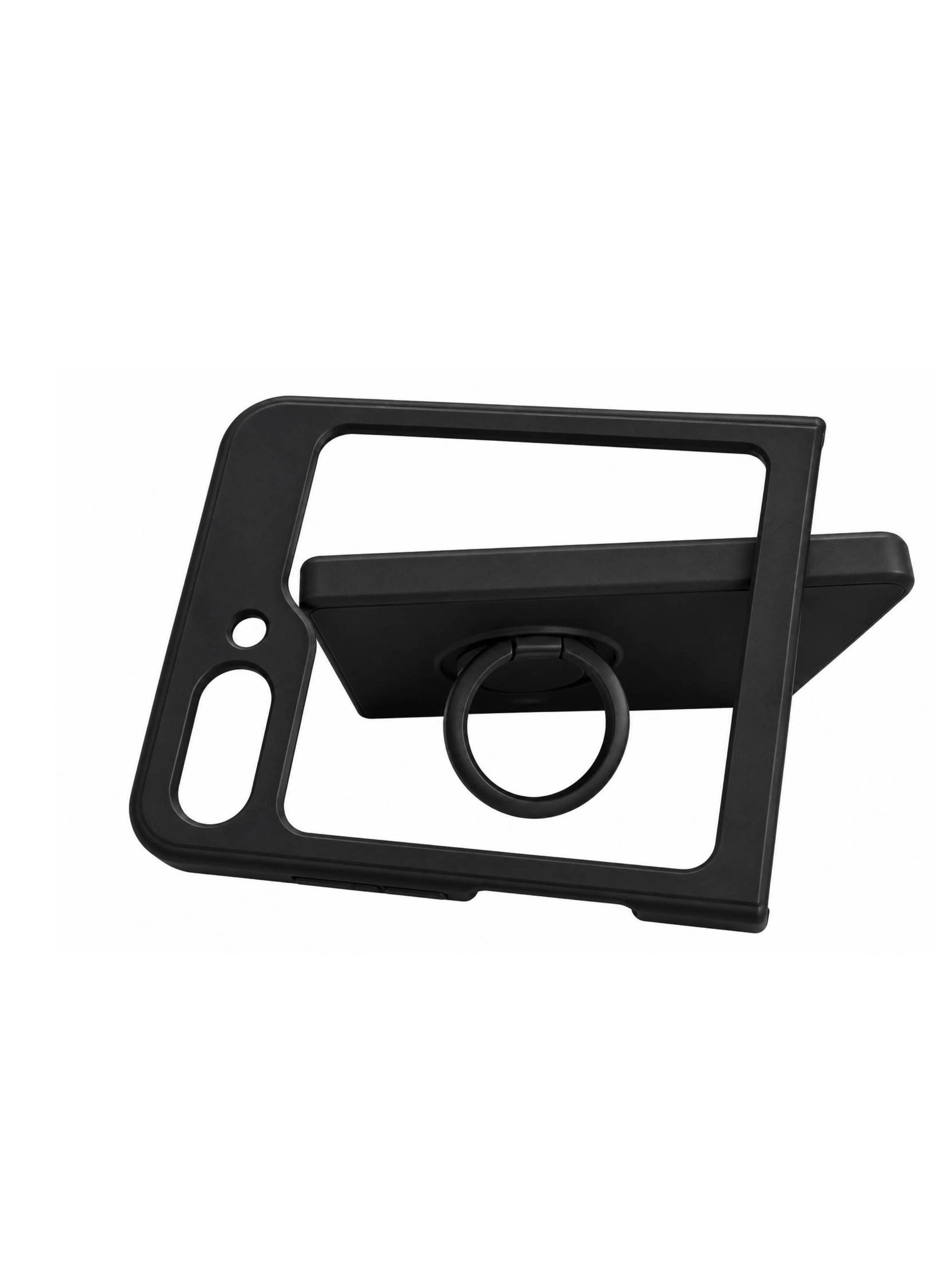 Carcasa Para Samsung Z Flip 5 Goma Negro-3