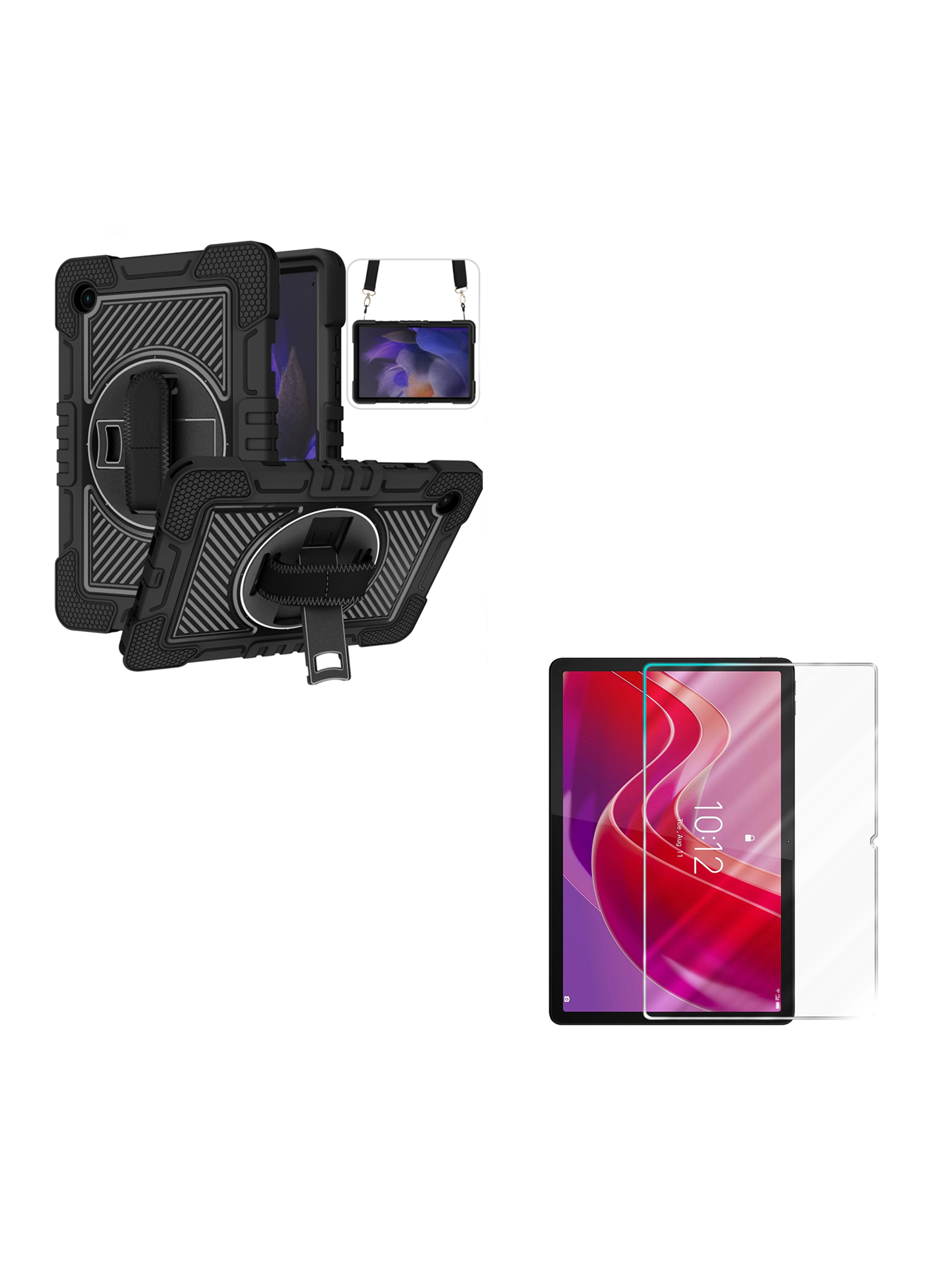 Funda Armadura 360 lami Vidrio Para Tablet Samsung A11 Plus-0