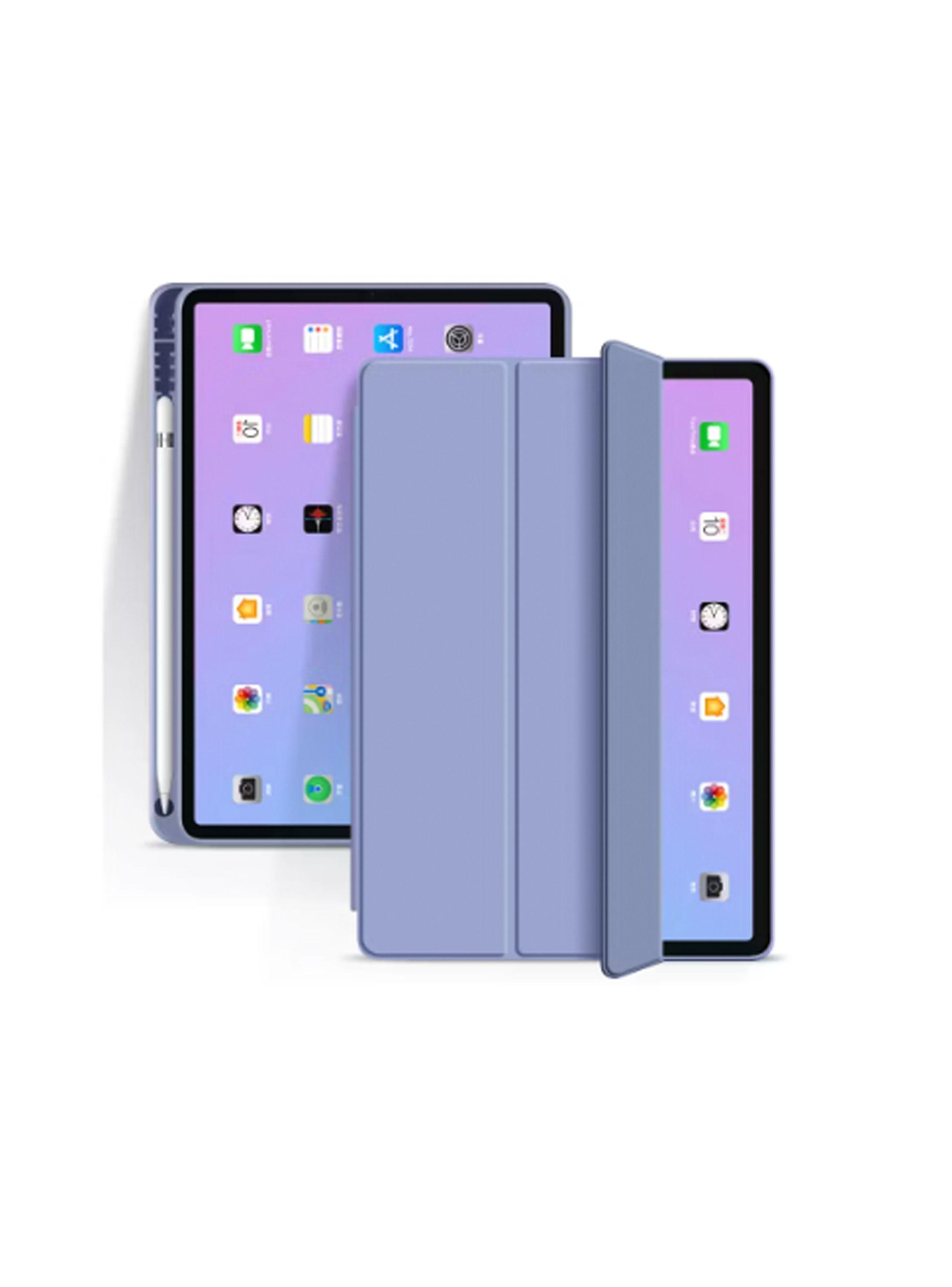 Funda Smart Cover Para iPad 10.9 2022 Con Ranura Lila-3