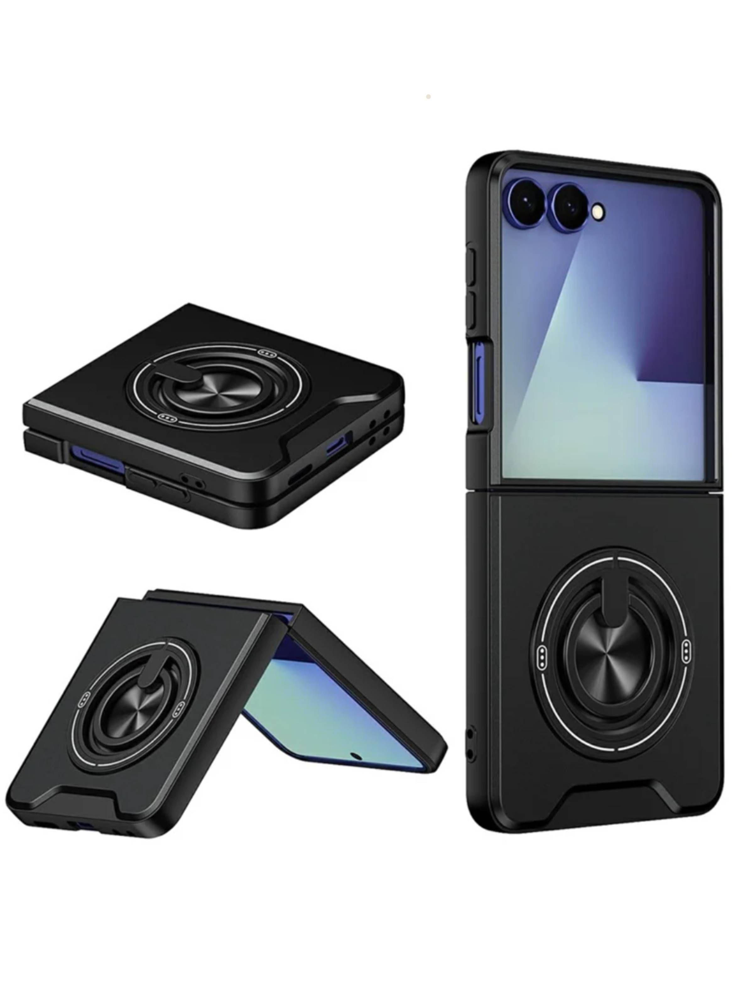 Carcasa Antigolpes Con anillo Para Samsung Z Flip 8-0