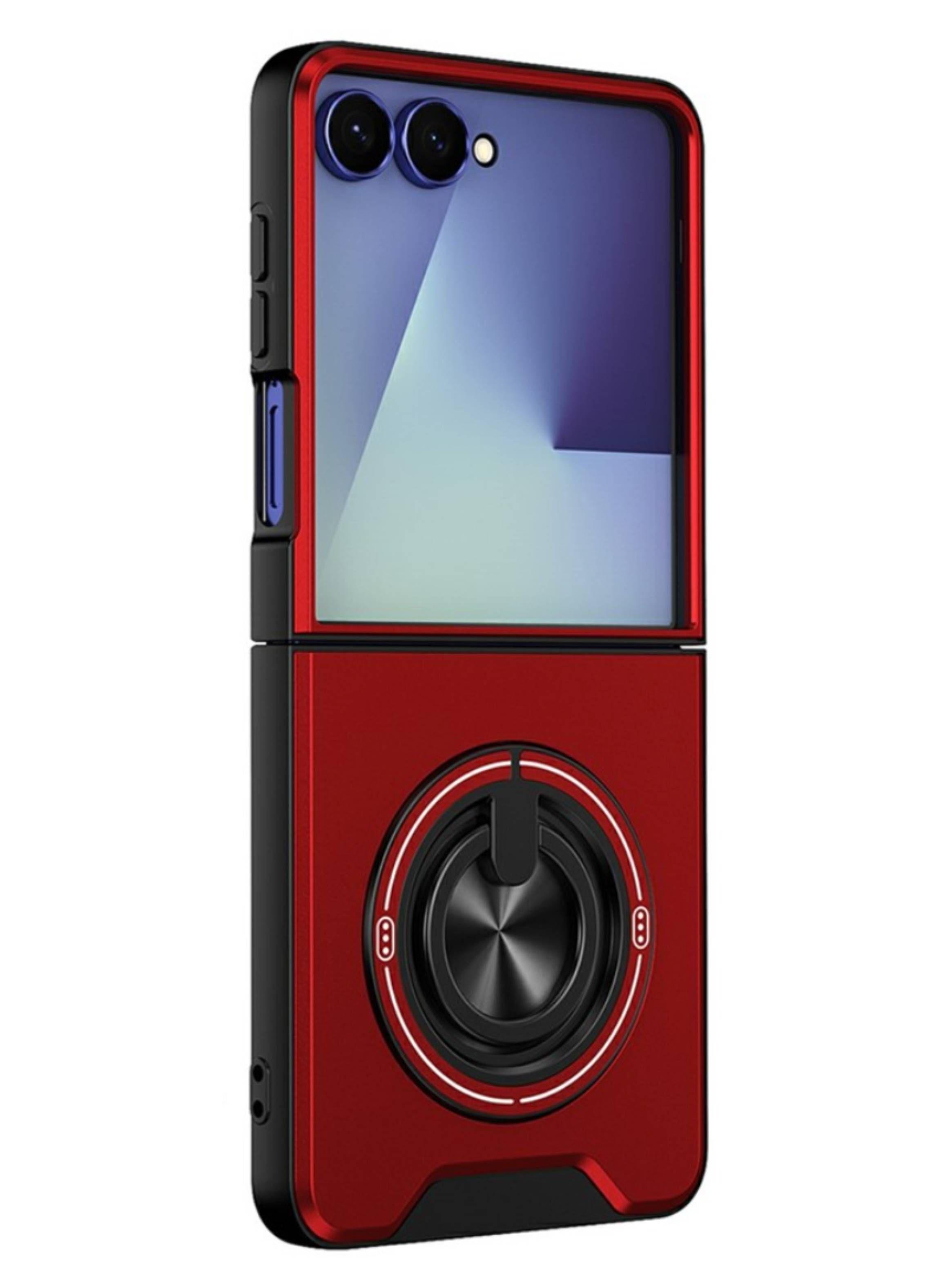 Carcasa Antigolpes Con anillo Para Samsung Z Flip 8-0