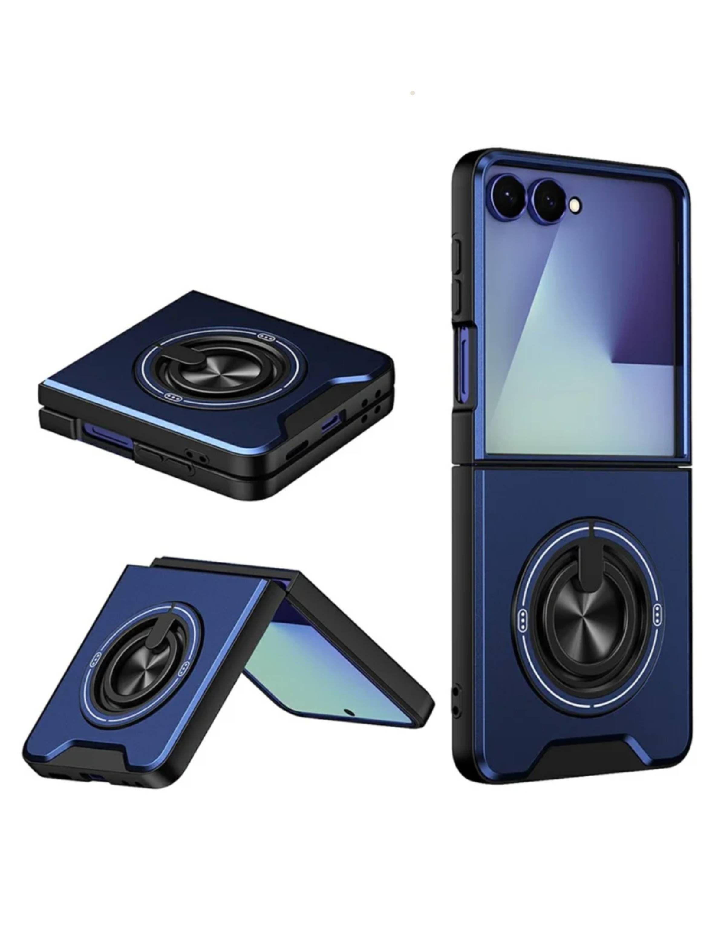 Carcasa Antigolpes Con anillo Para Samsung Z Flip 8-0