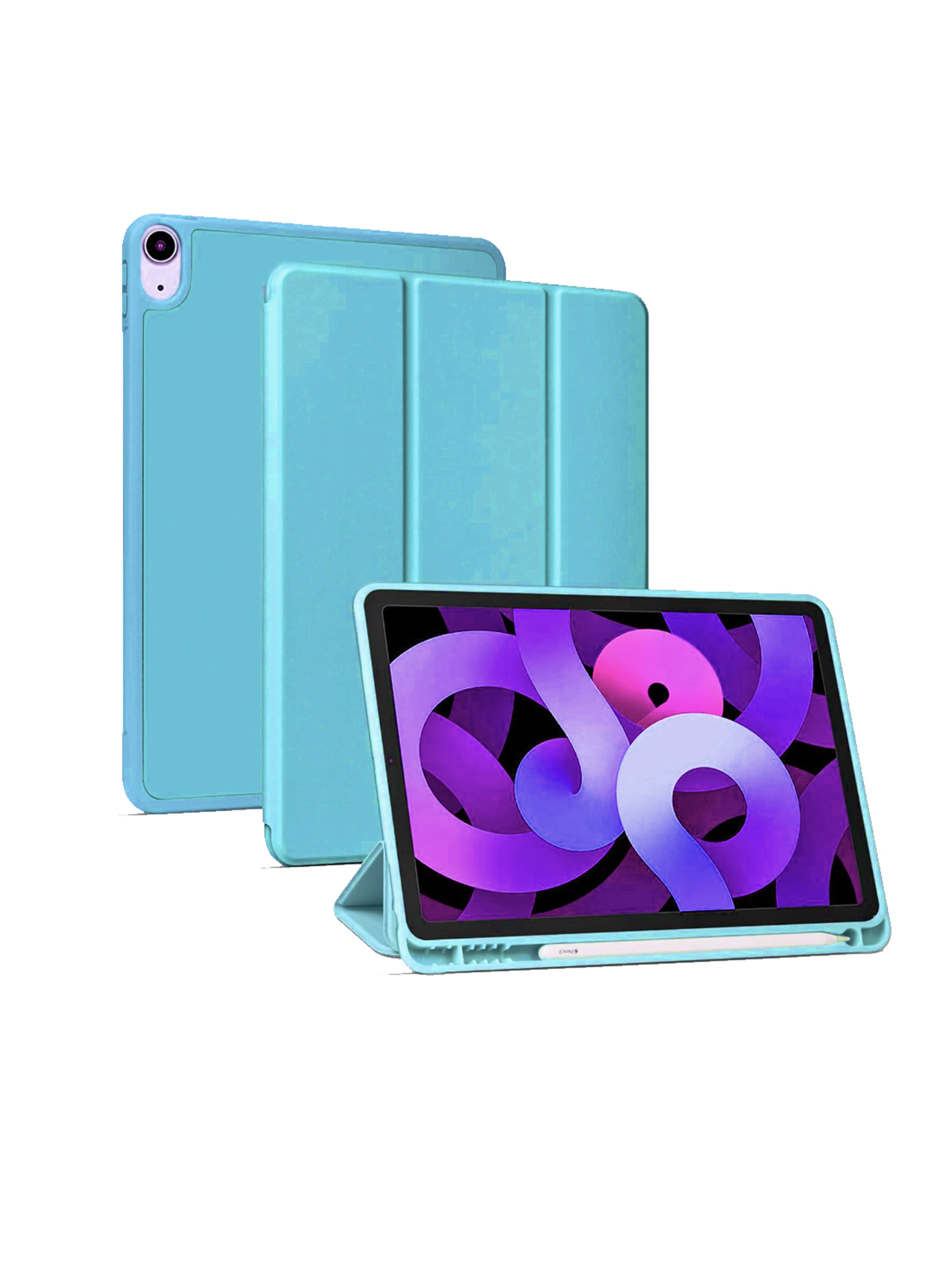 Carcasa Funda Para iPad 10.9 2022 10gen Con Ranura Azul-5