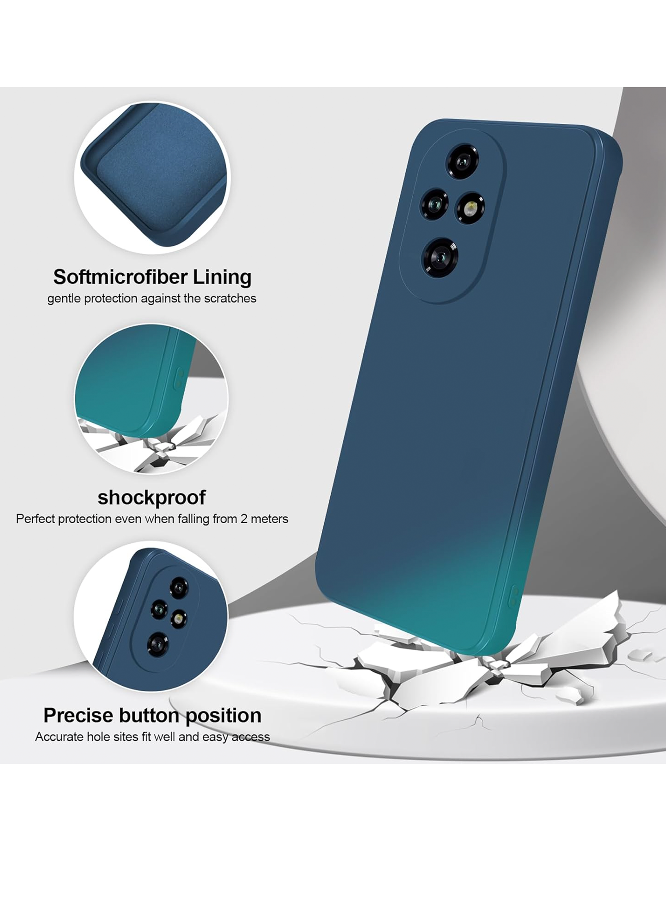 Carcasa Funda Para Honor 200 Pro 5g Goma Colores-5