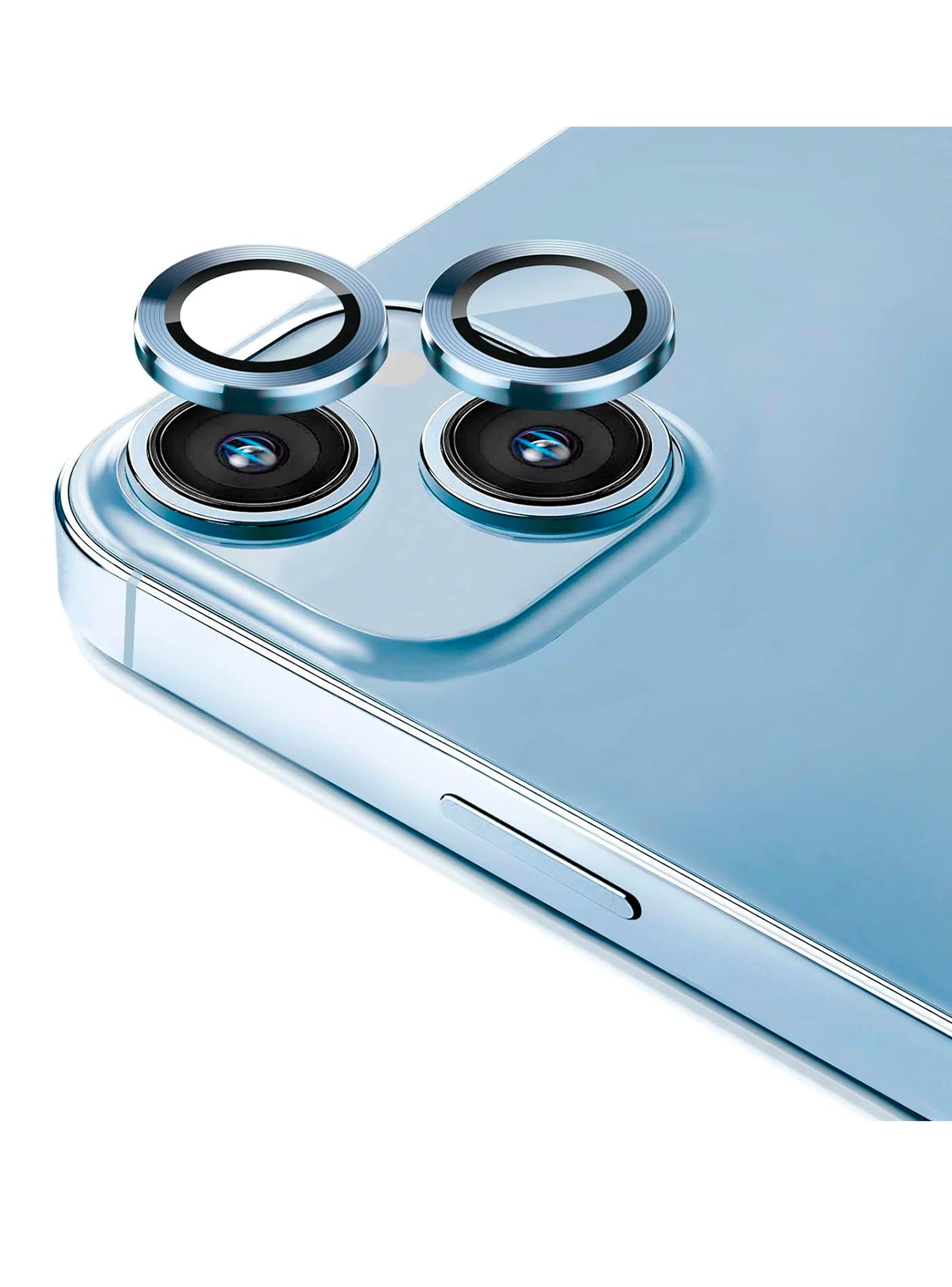 Protector Lente Camara Para iPhone 15 Pro/Pro Max Celeste-0