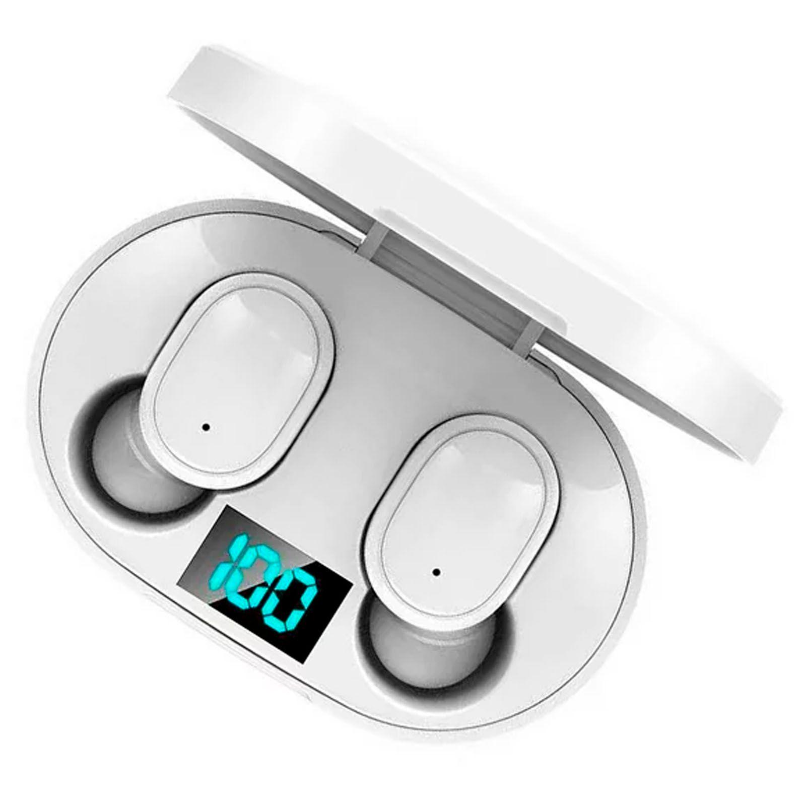 Audifonos Inalambricos Bluetooth Tecnolab TWS TL564 Blancos-2