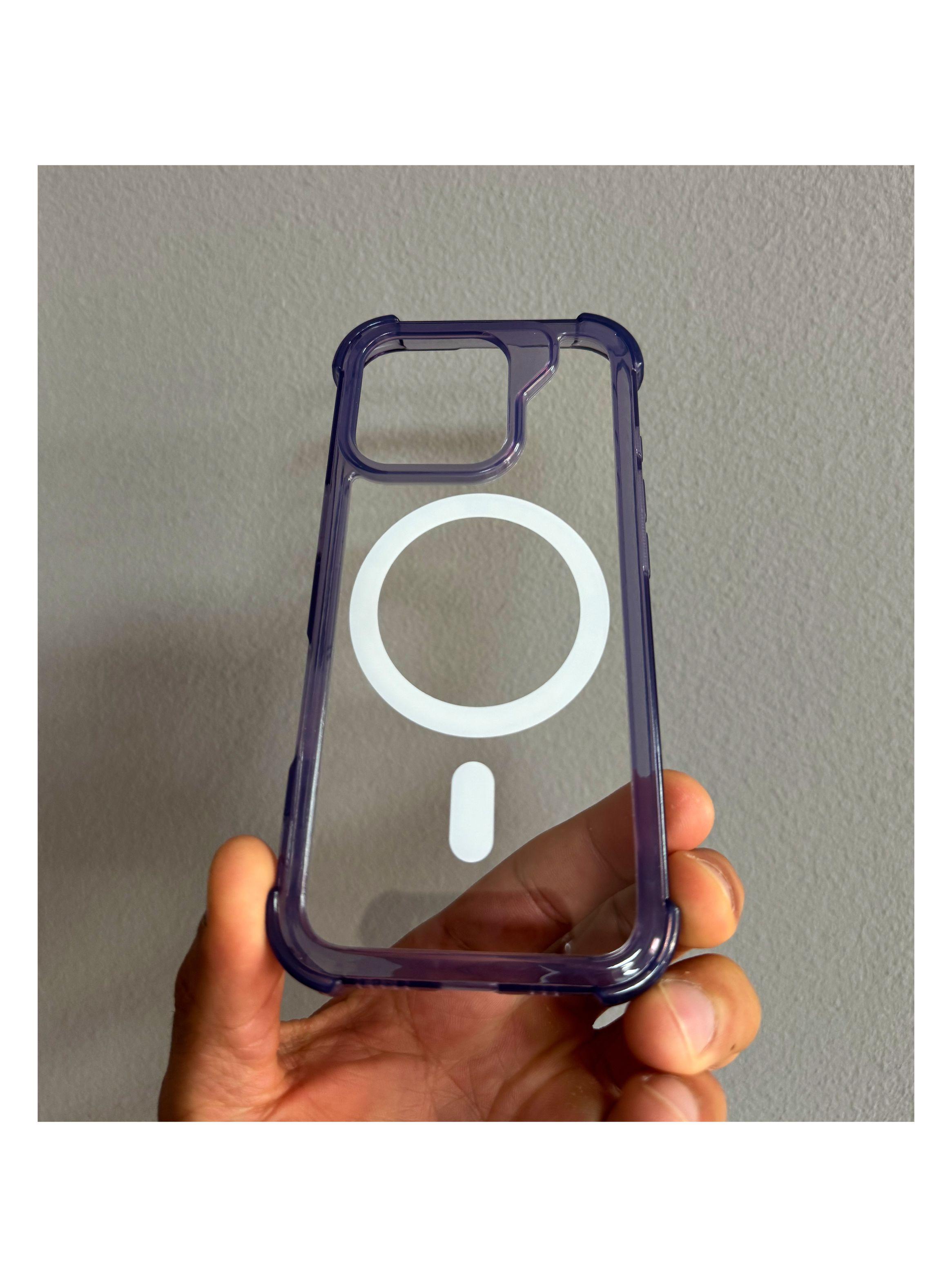 Carcasa Transparente Con Bordes Magsafe Para iPhone 16 Pro-0