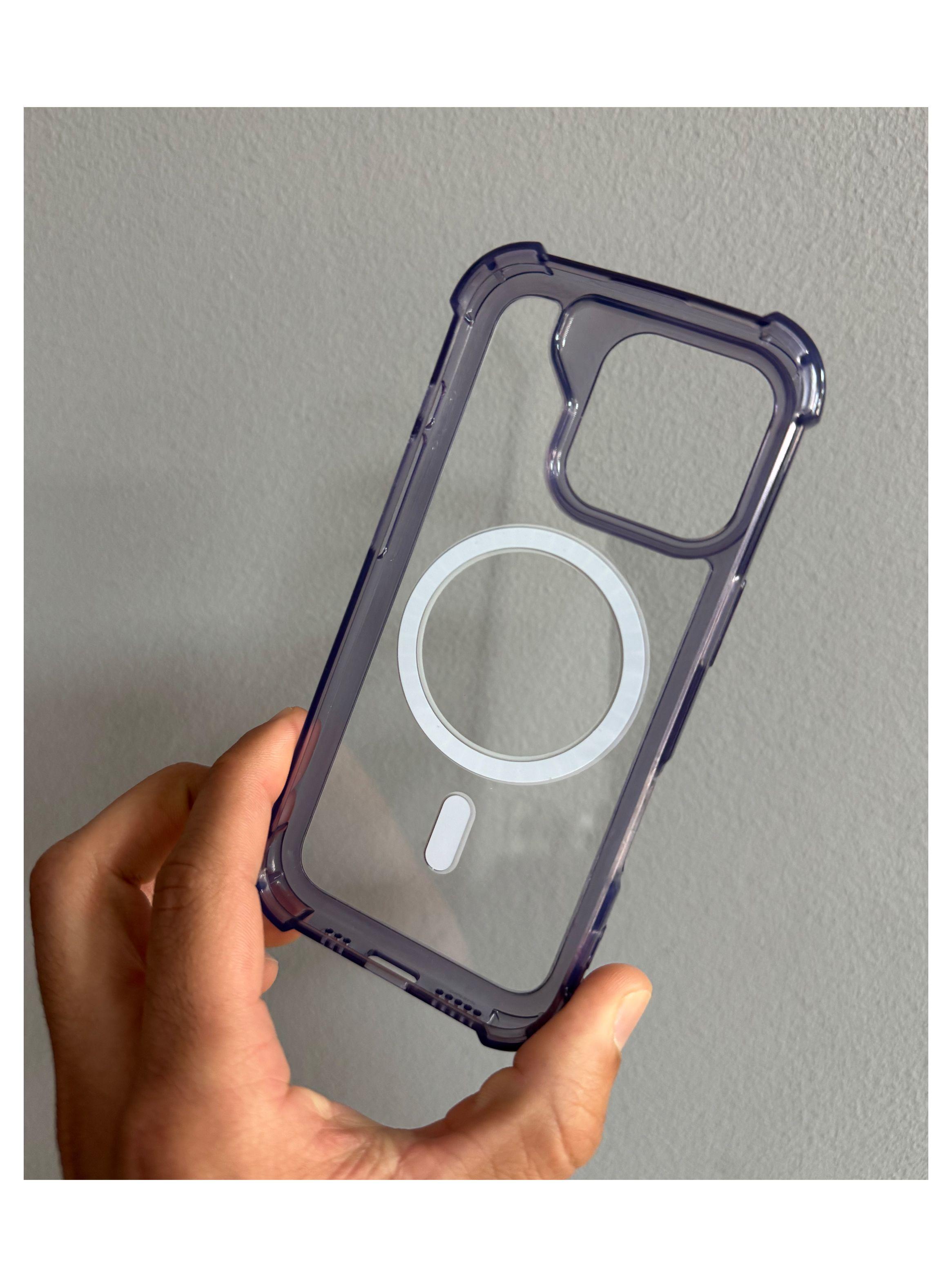 Carcasa Transparente Con Bordes Magsafe Para iPhone 16 Pro-2