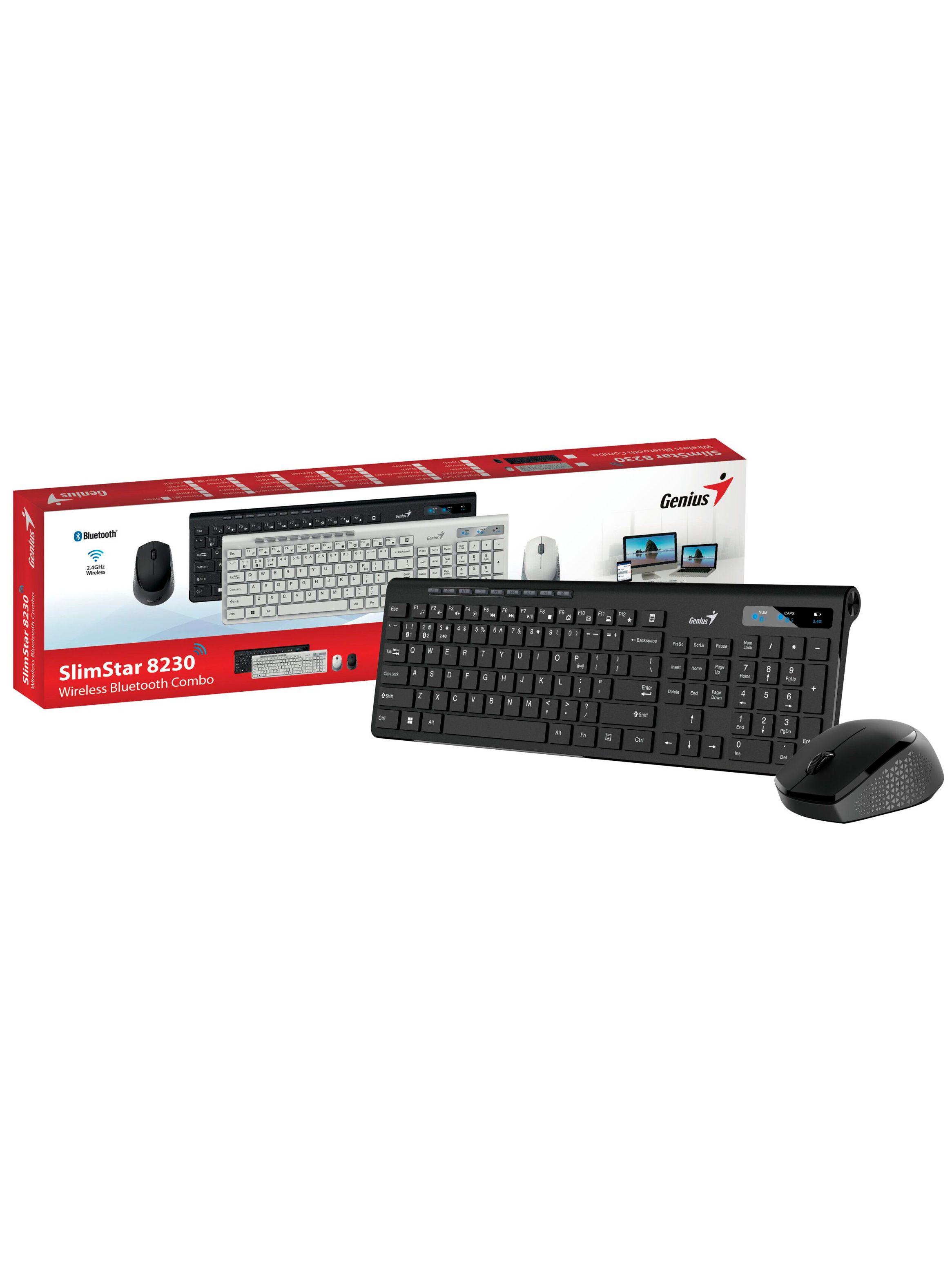 Kit De Teclado Y Mouse Inalambrico Combo Genius SlimStar8230-3