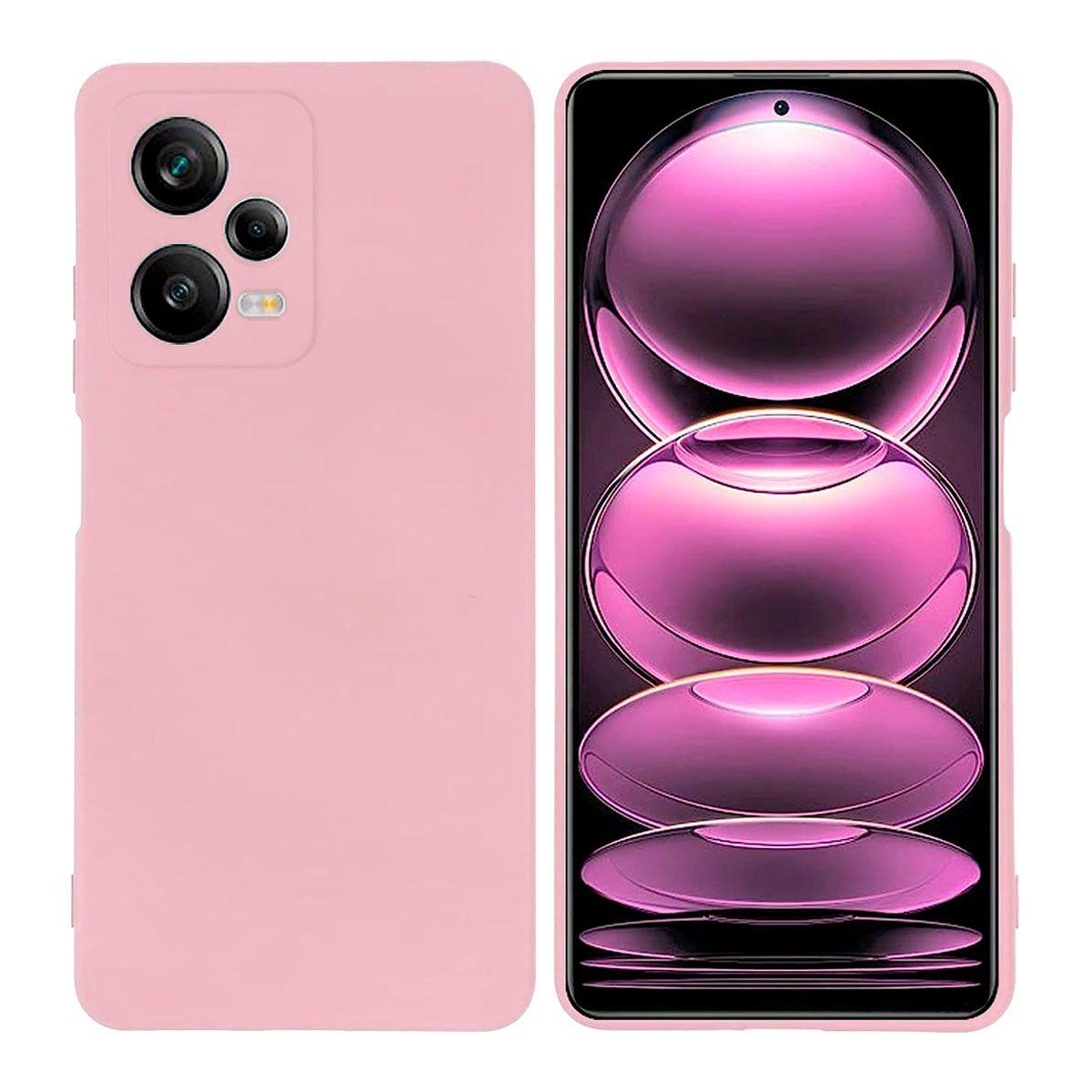 Carcasa Para Xiaomi Redmi Note 12 Pro / Note 12 Pro Plus Goma Rosado-0