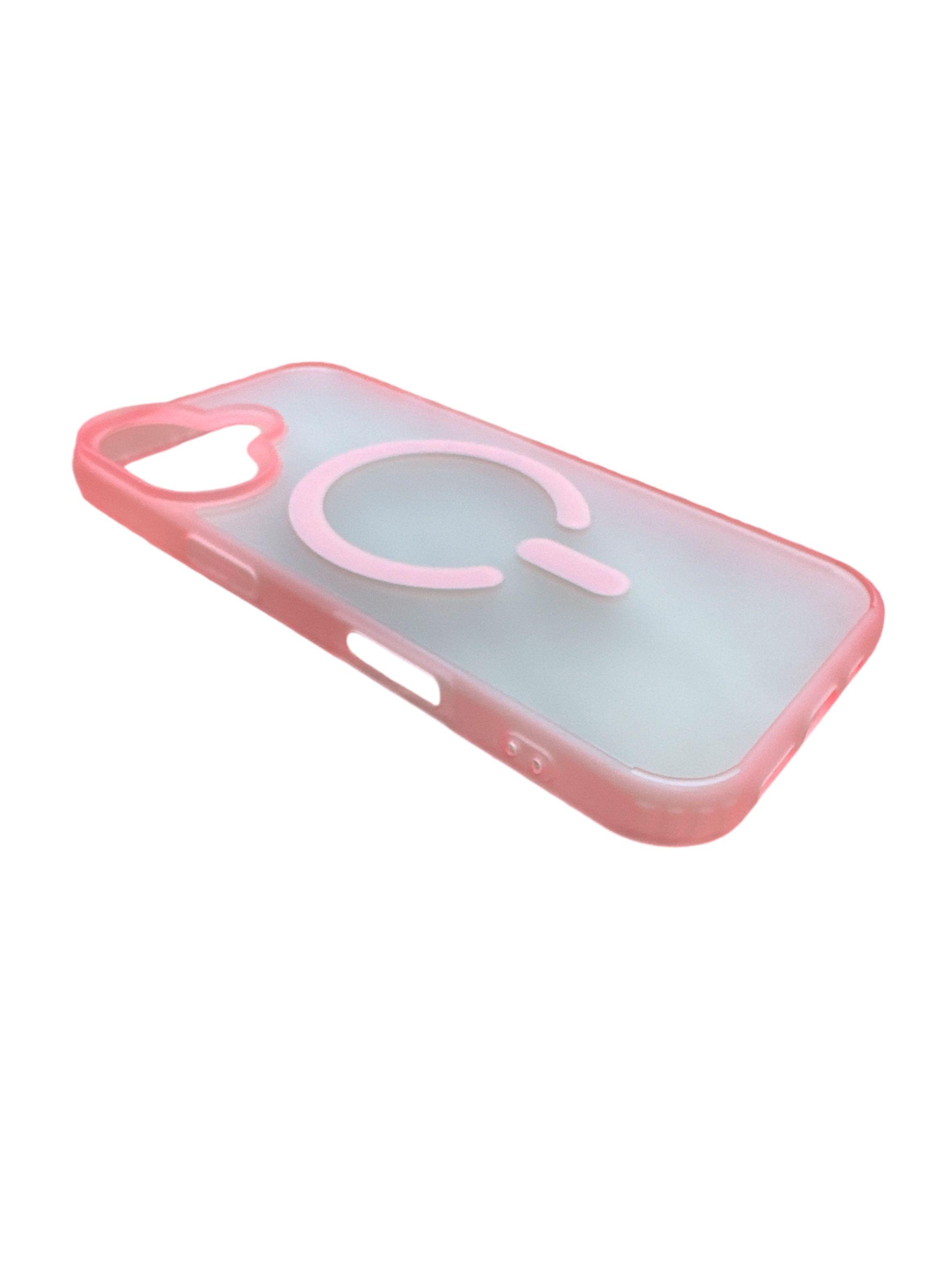 Carcasa Para iPhone 16 Matte Magsafe Rosado-2