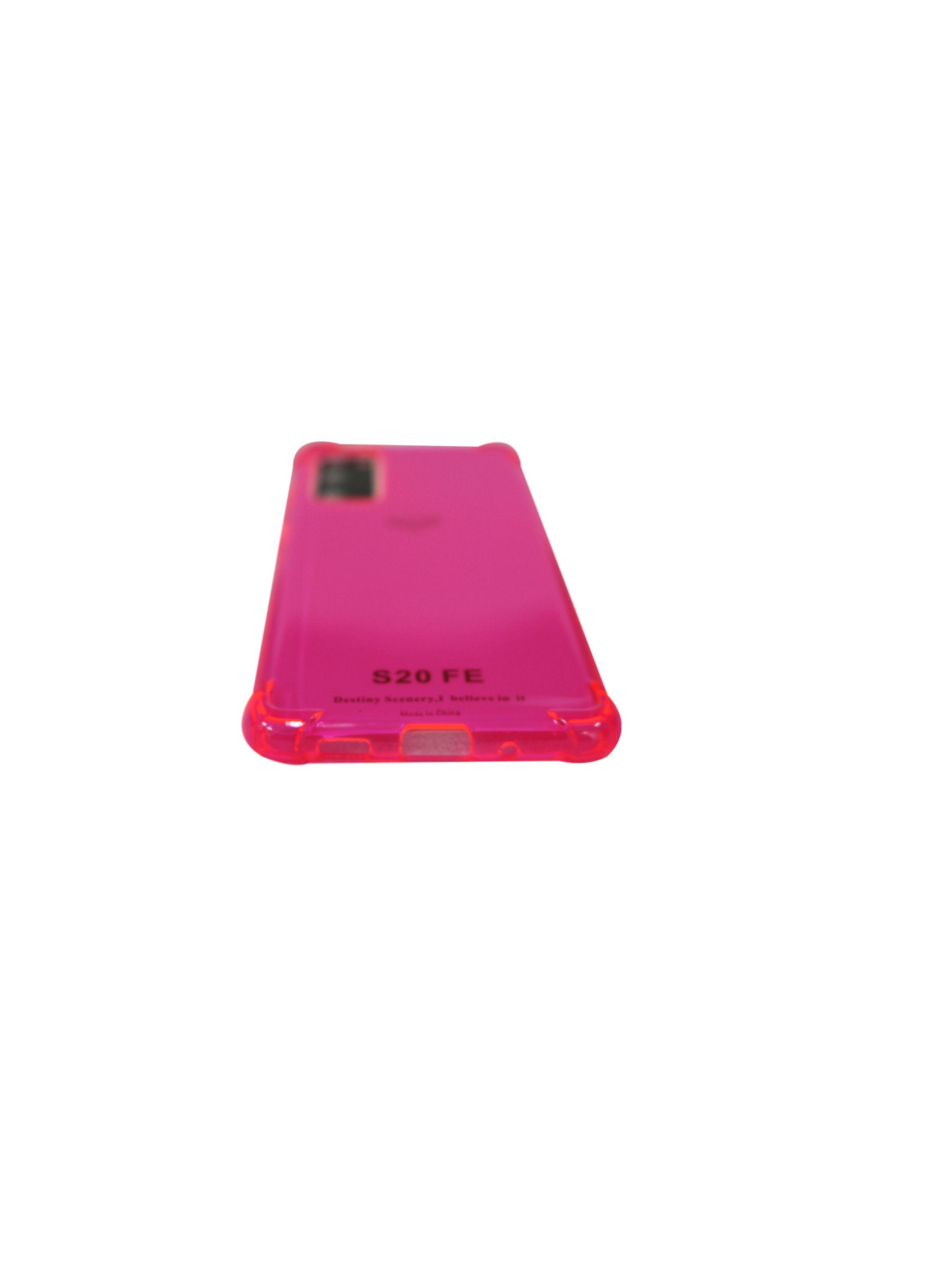 Carcasa Anti-Shock Para Samsung S20 FE Fluor Rosa-2
