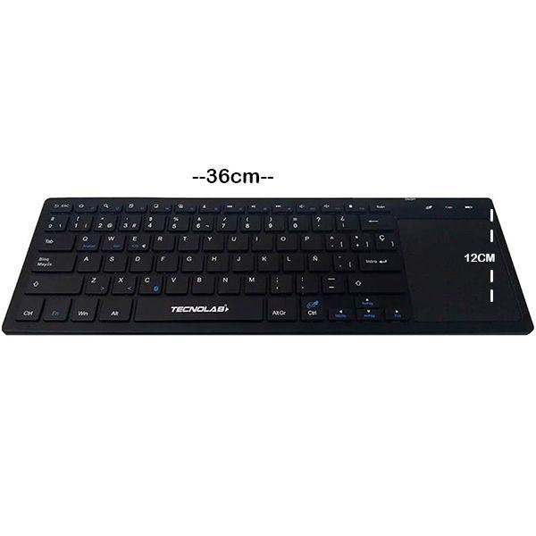Teclado Tecnolab Inalámbrico Bt Ultra Delgado Touchpad TL028-4