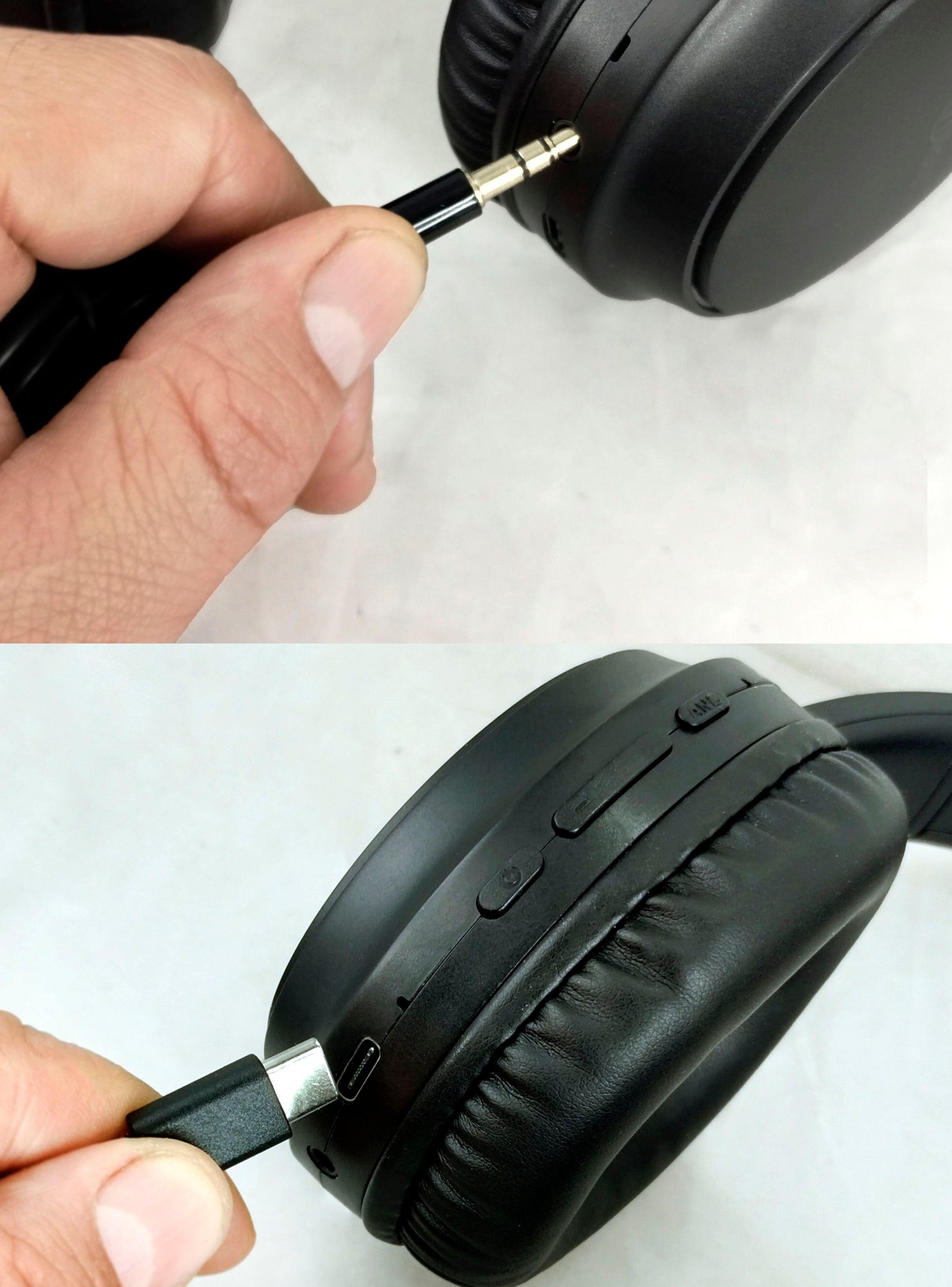 Audifonos Inalámbrico Bluetooth Cancelación de Ruido Negro-3