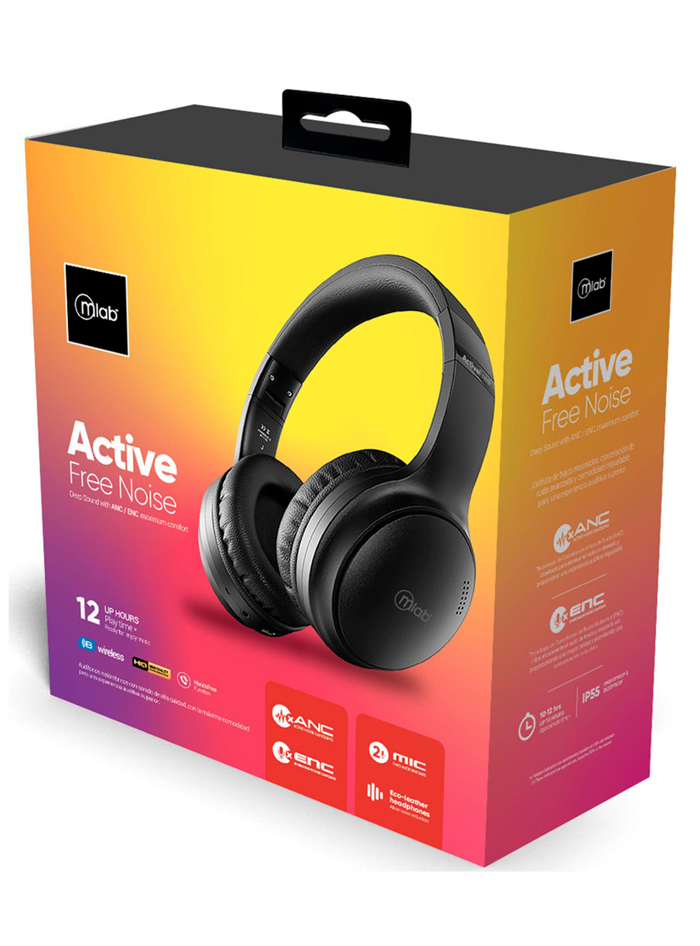 Audifonos Inalámbrico Bluetooth Cancelación de Ruido Negro-5