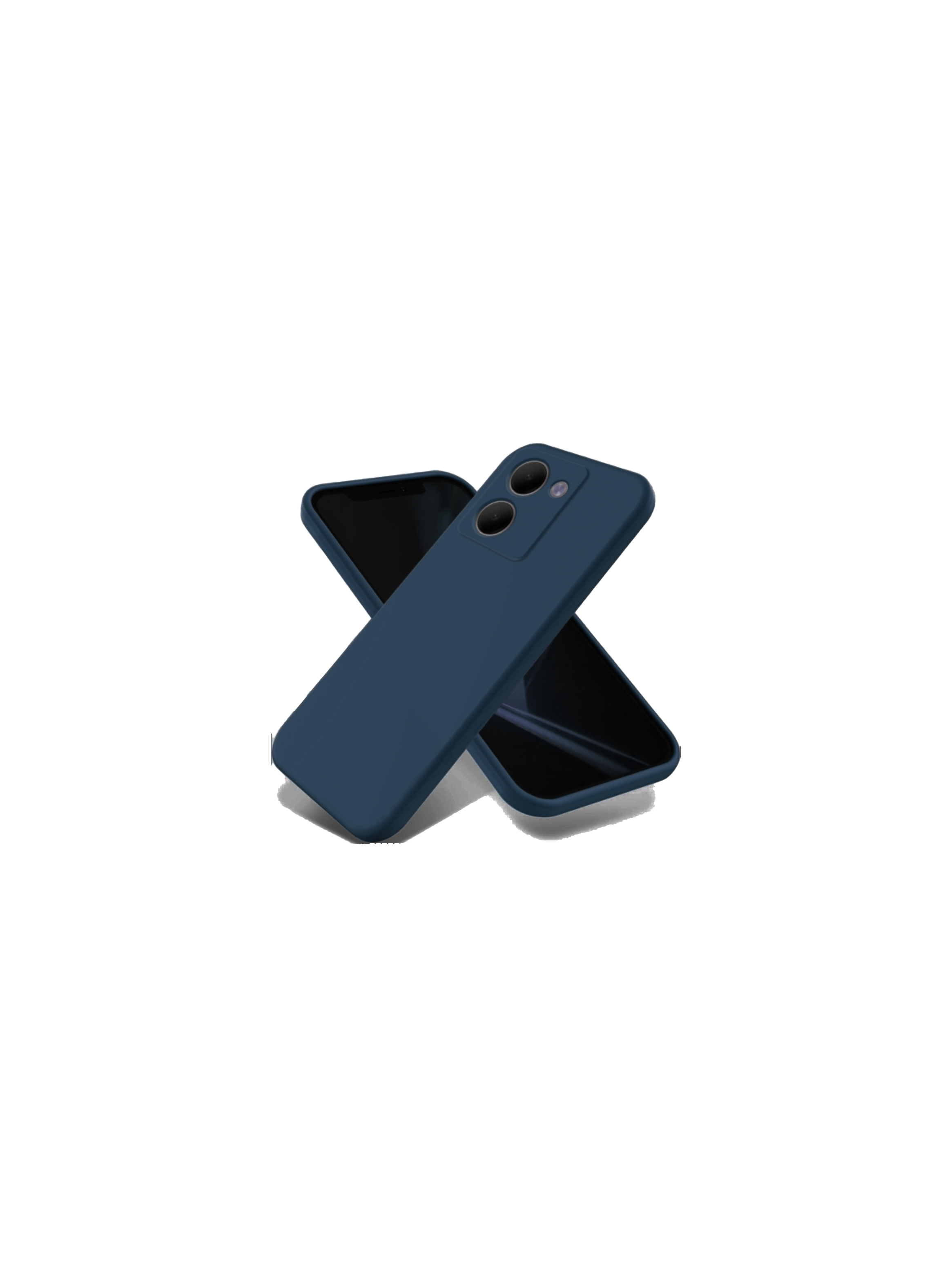 Carcasa Para Vivo Y36 5G Goma Azul Oscuro-0