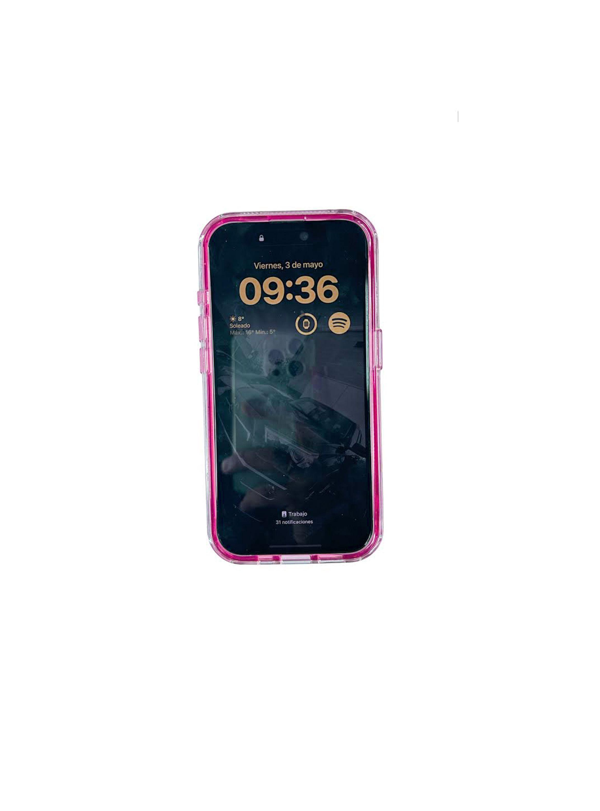 Carcasa Para iPhone 16 Pro Max Antigolpes Space Fucsia-2