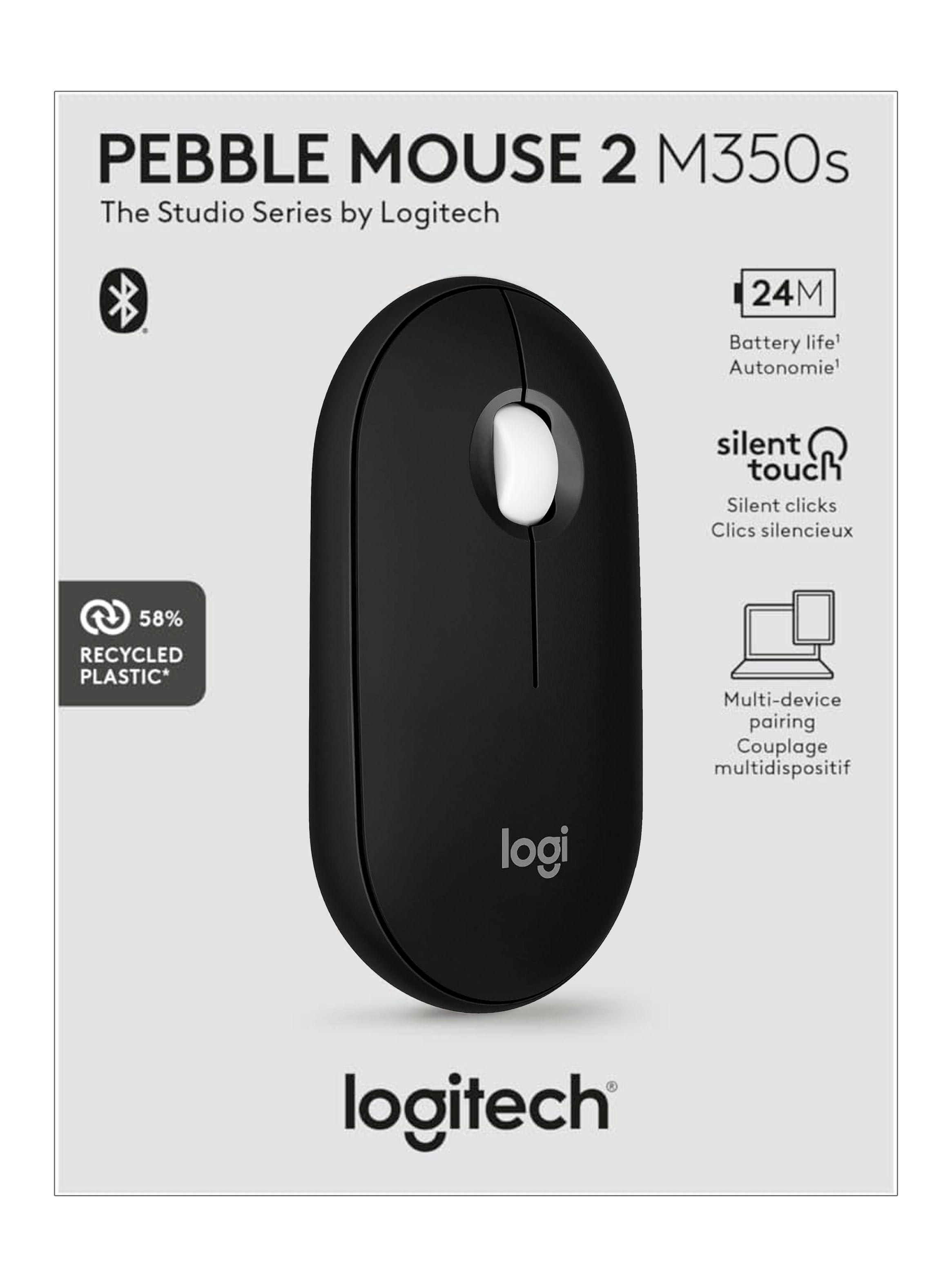 Mouse Inalambrico Bluetooth Logitech Pebble 2 M350s Negro-4