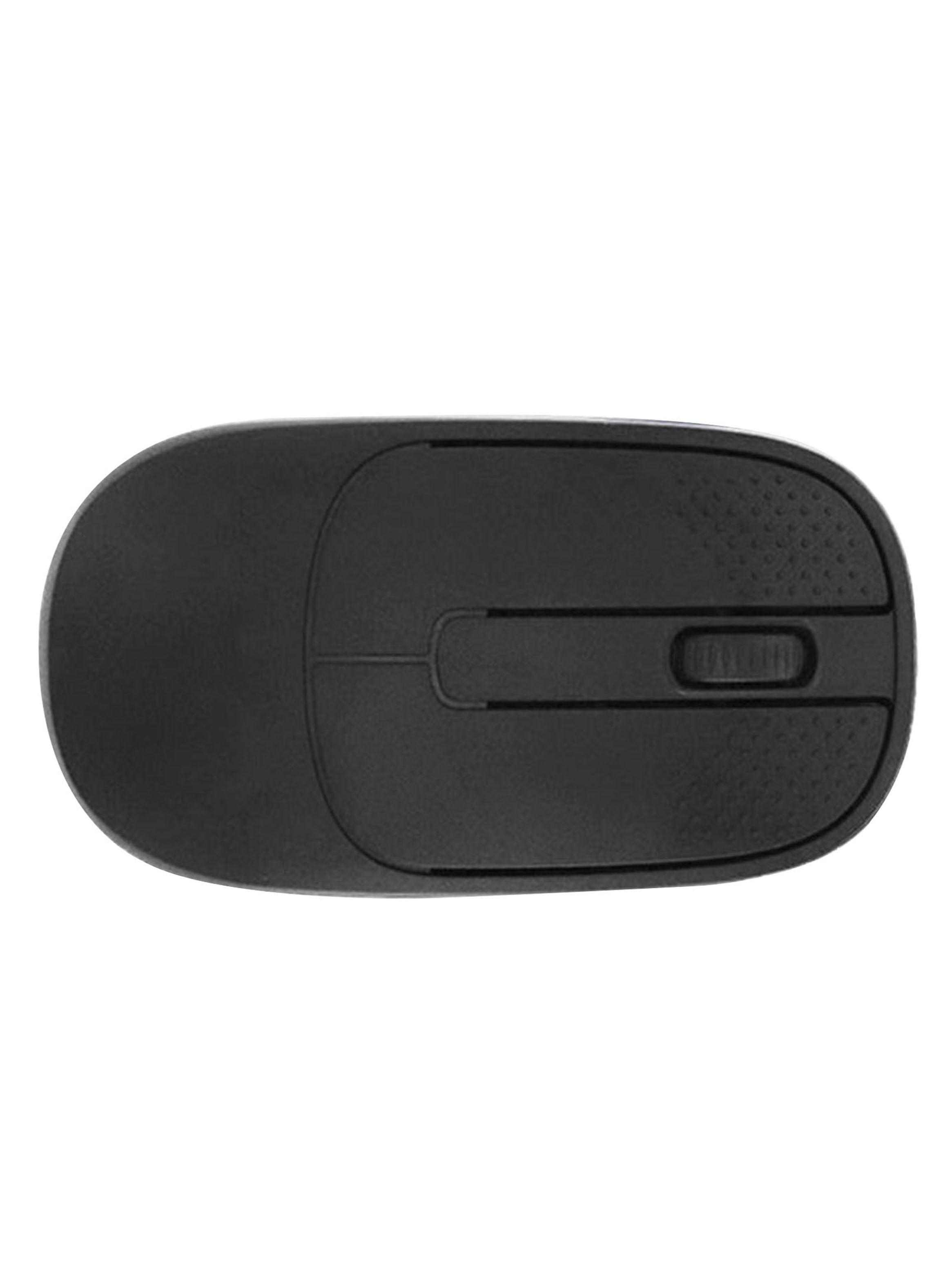 Mouse Inalambrico Recargable Bluetooth Receptor USB Negro-2