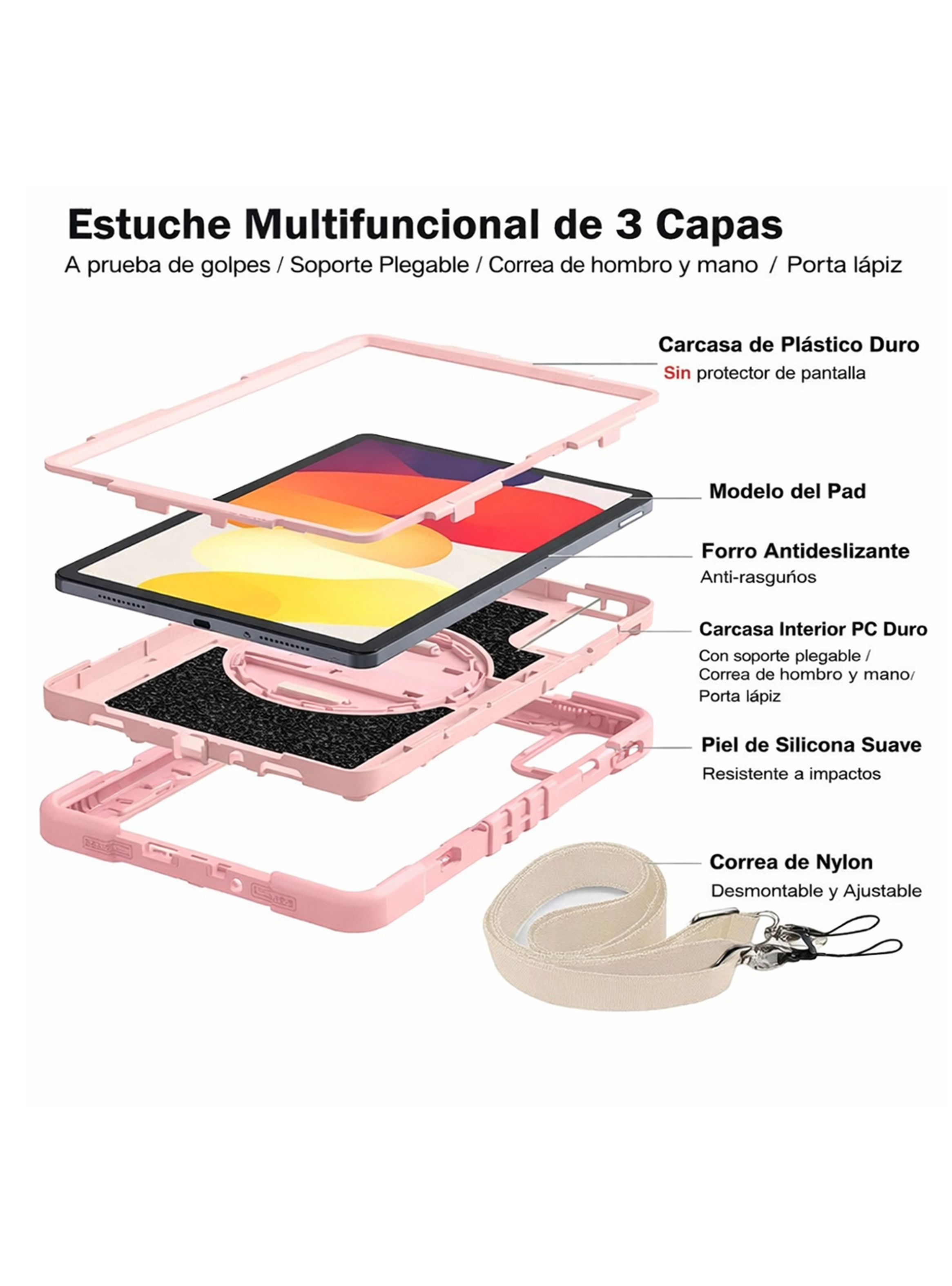 Funda Antigolpes Armadura 360 Para Tablet Lenovo Idea Tab 11-3