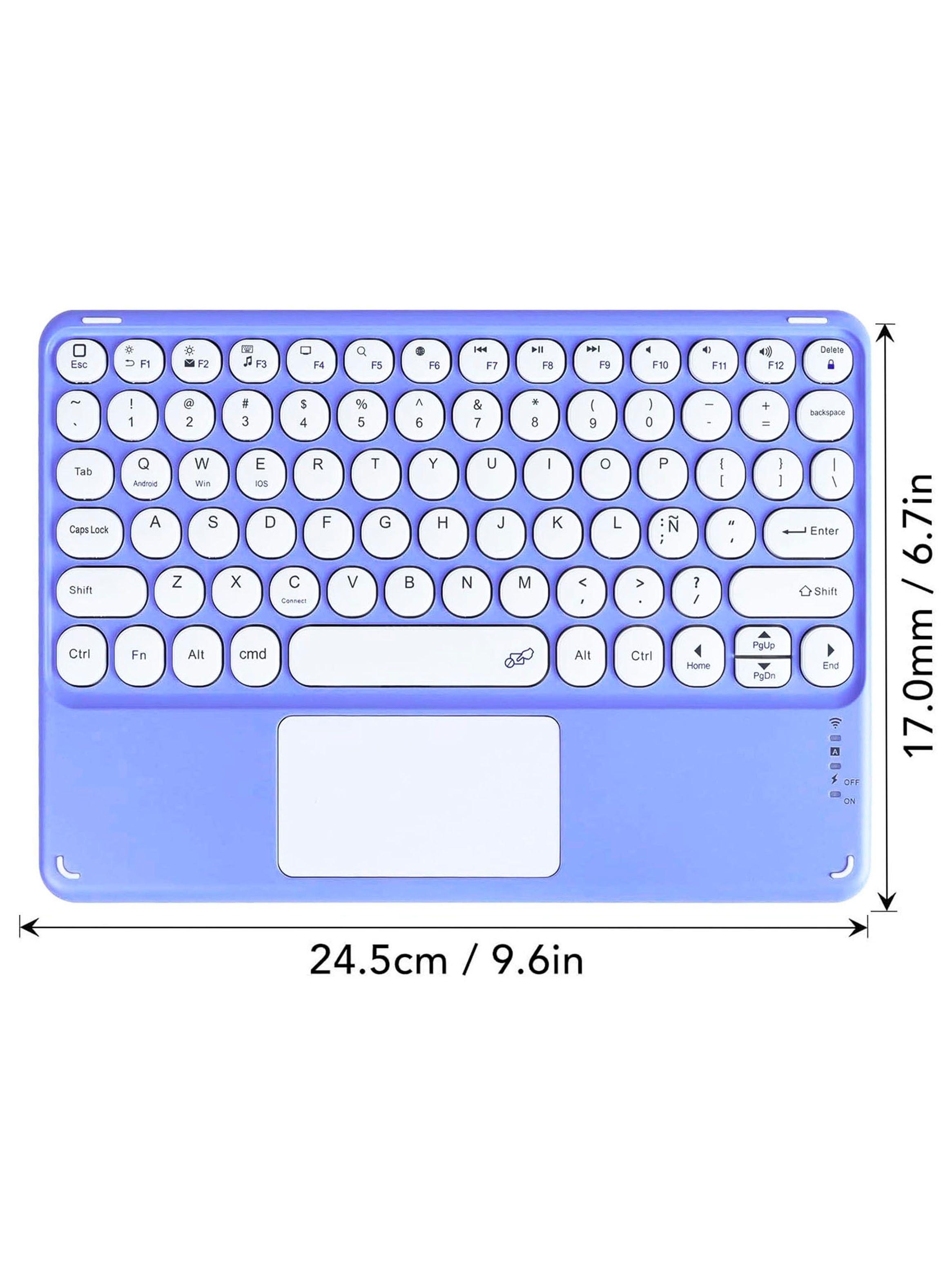 Teclado Inalambrico Bluetooth Touchpad Español Ñ Recargable-1