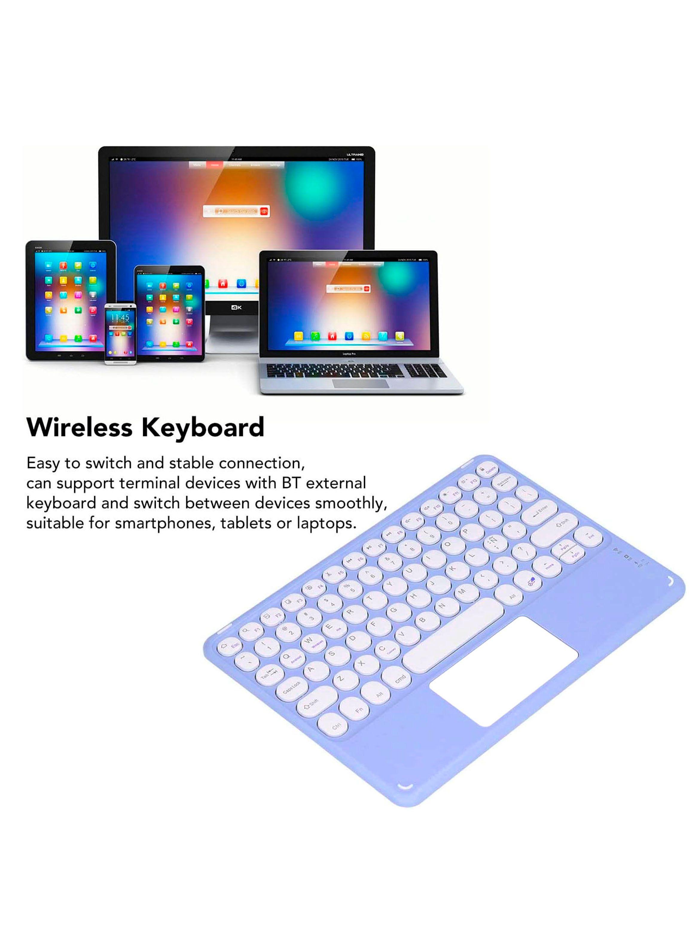 Teclado Inalambrico Bluetooth Touchpad Español Ñ Recargable-3