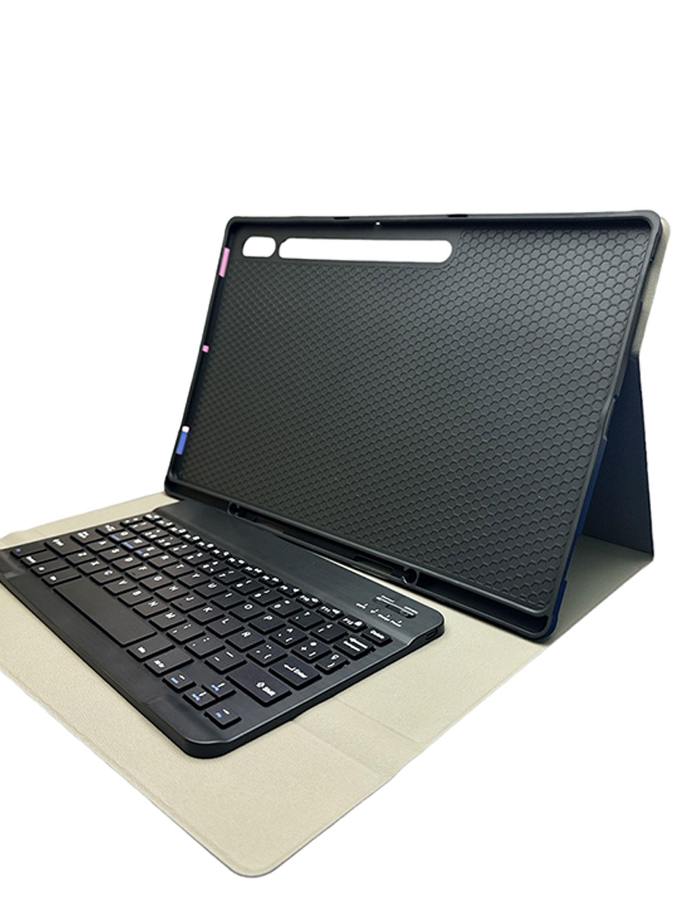 Funda Con Teclado en Español Para Samsung S9 Ultra-2