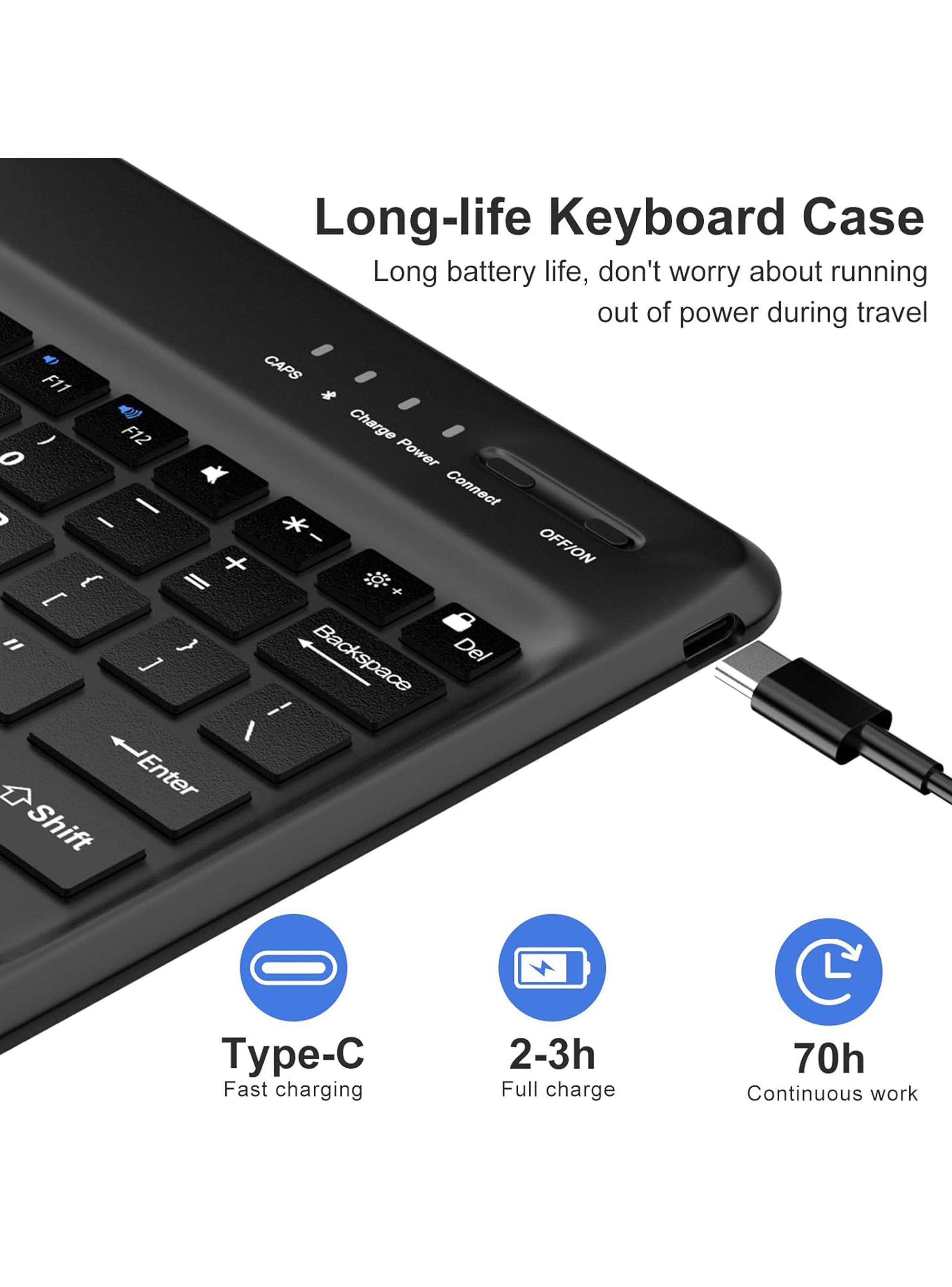 Funda Con Teclado en Español Para Samsung S9 Ultra-3