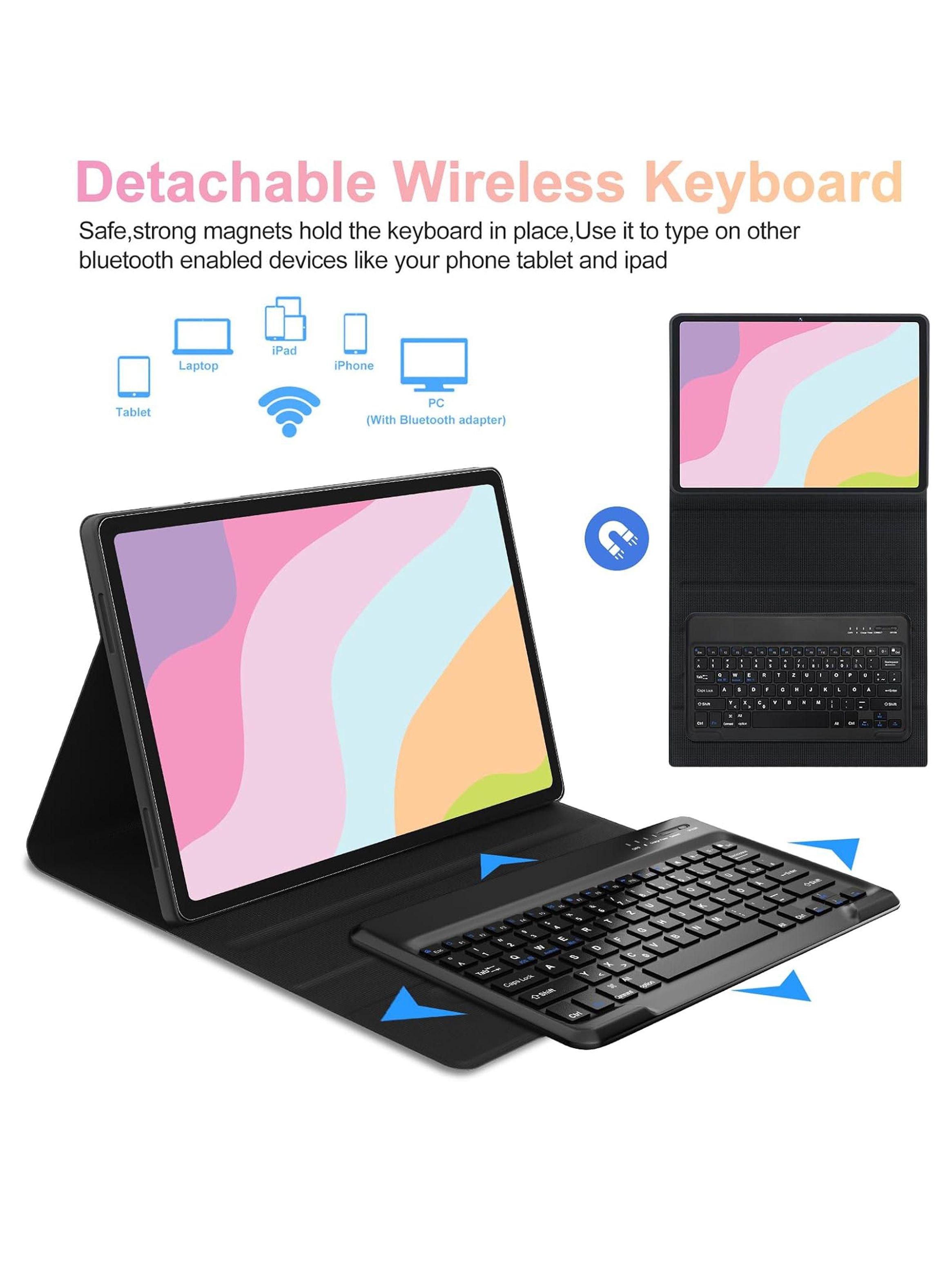 Funda Con Teclado en Español Para Samsung S9 Ultra-4