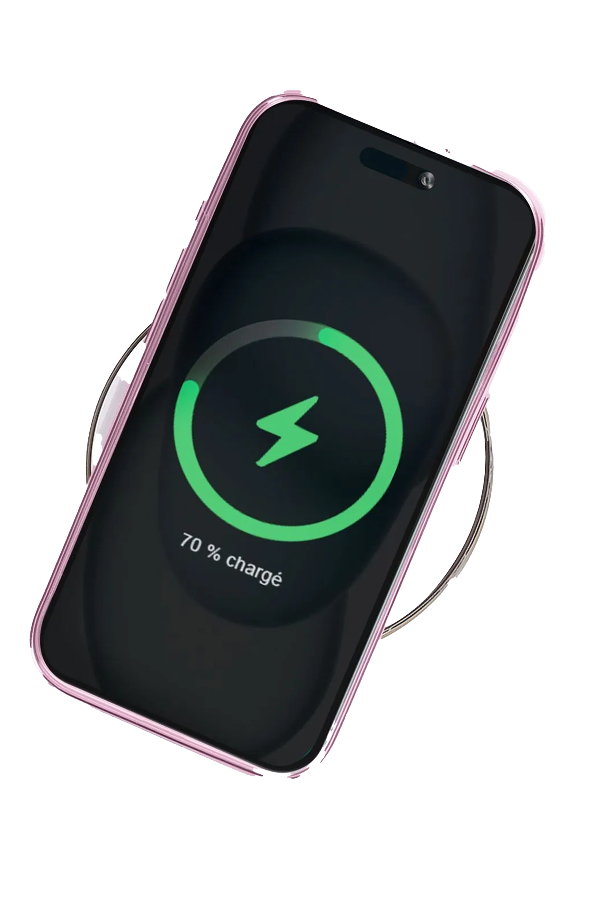 Carcasa Funda Para iPhone 16 Pro   Magsafe Metalizada Negro-3