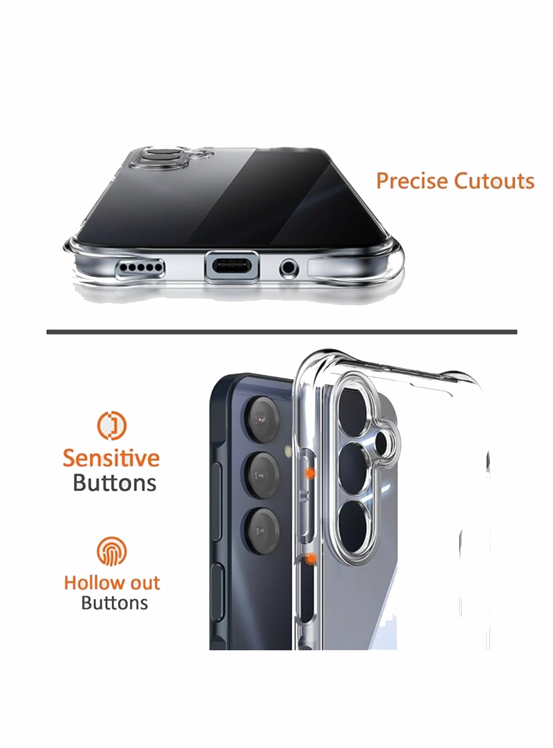 Carcasa Anti golpes Transparente Para Samsung A16-2